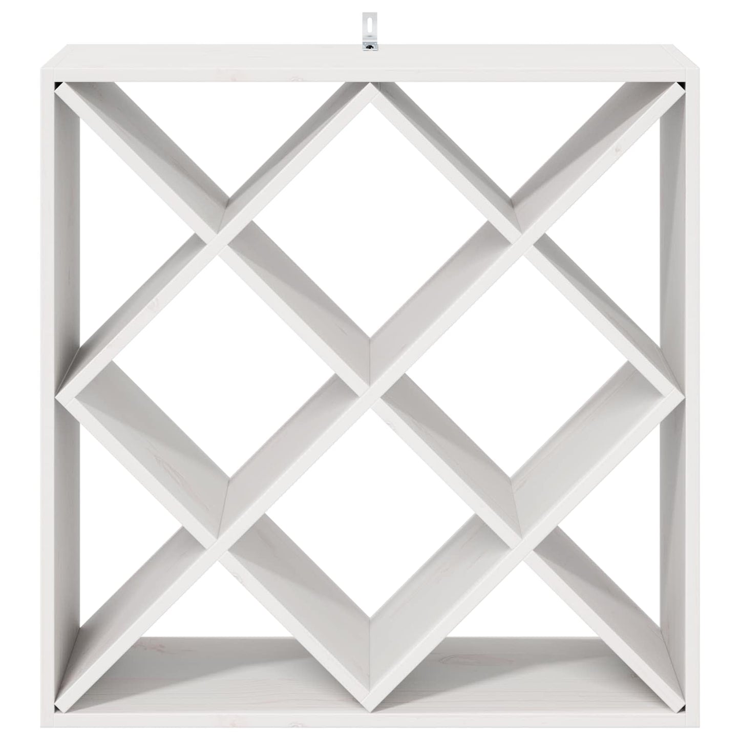 Vinhylle 2 pcs Hvit 62 x 25 x 62 cm Massiv furu