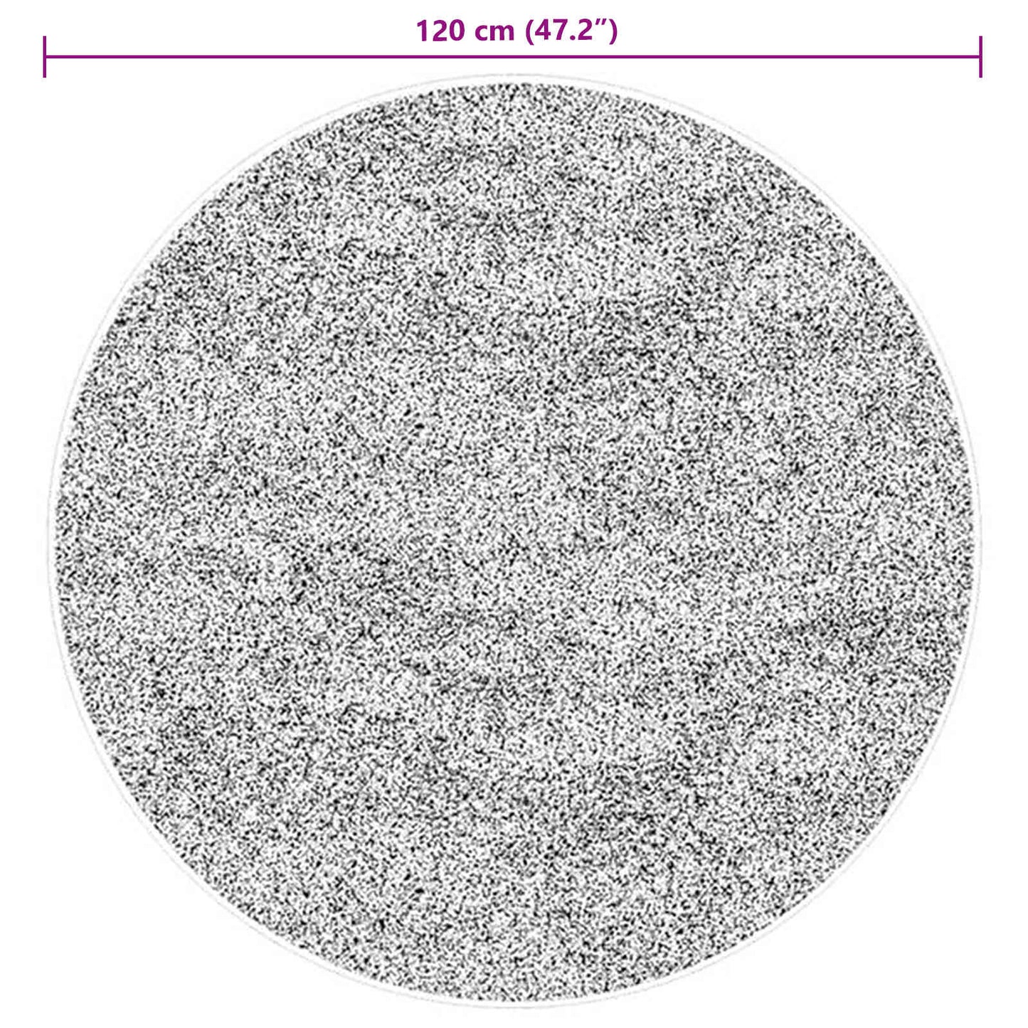 Medium Pile Soft and Washable Rug HUARTE Brun Ø 120 CM