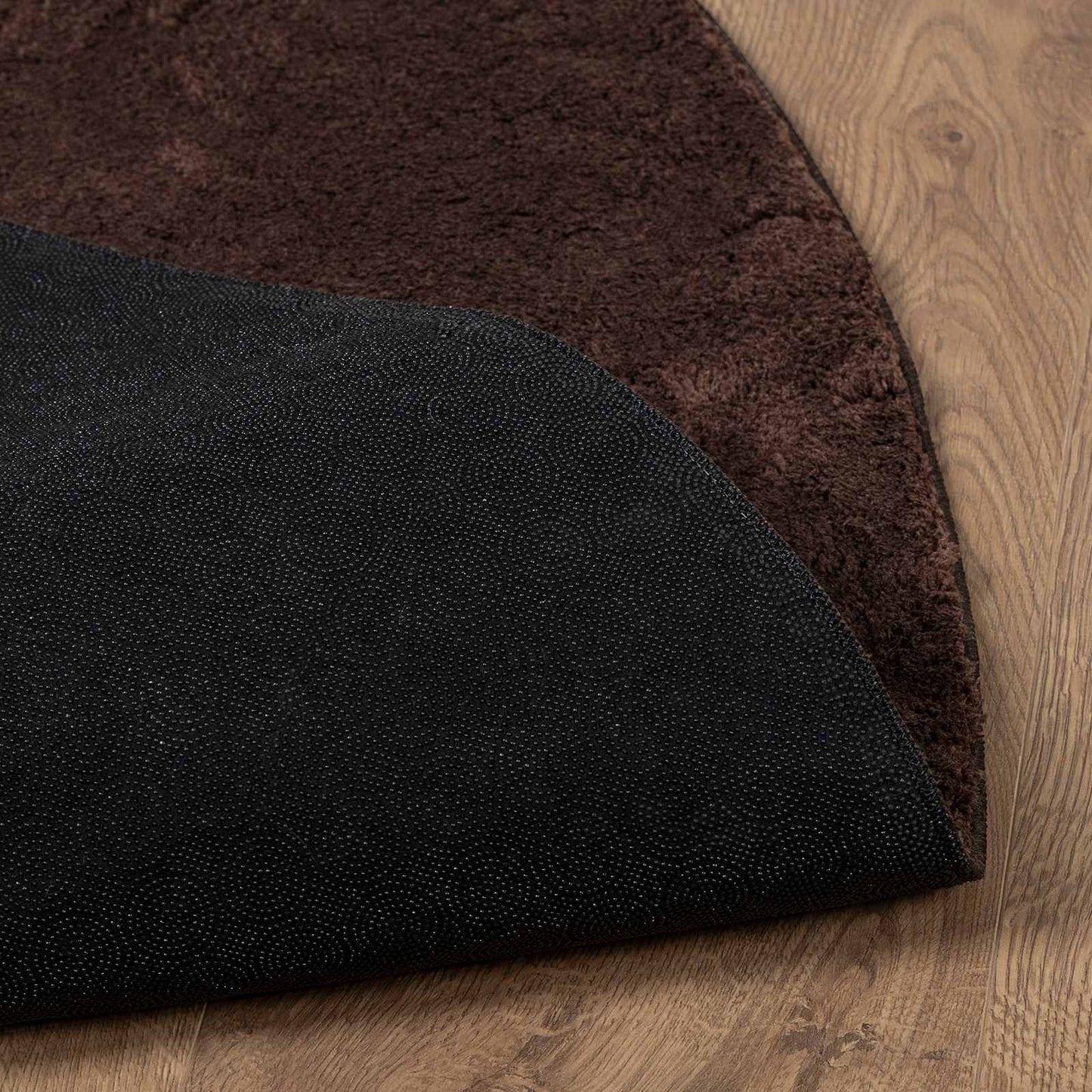 Medium Pile Soft and Washable Rug HUARTE Brun Ø 160 CM