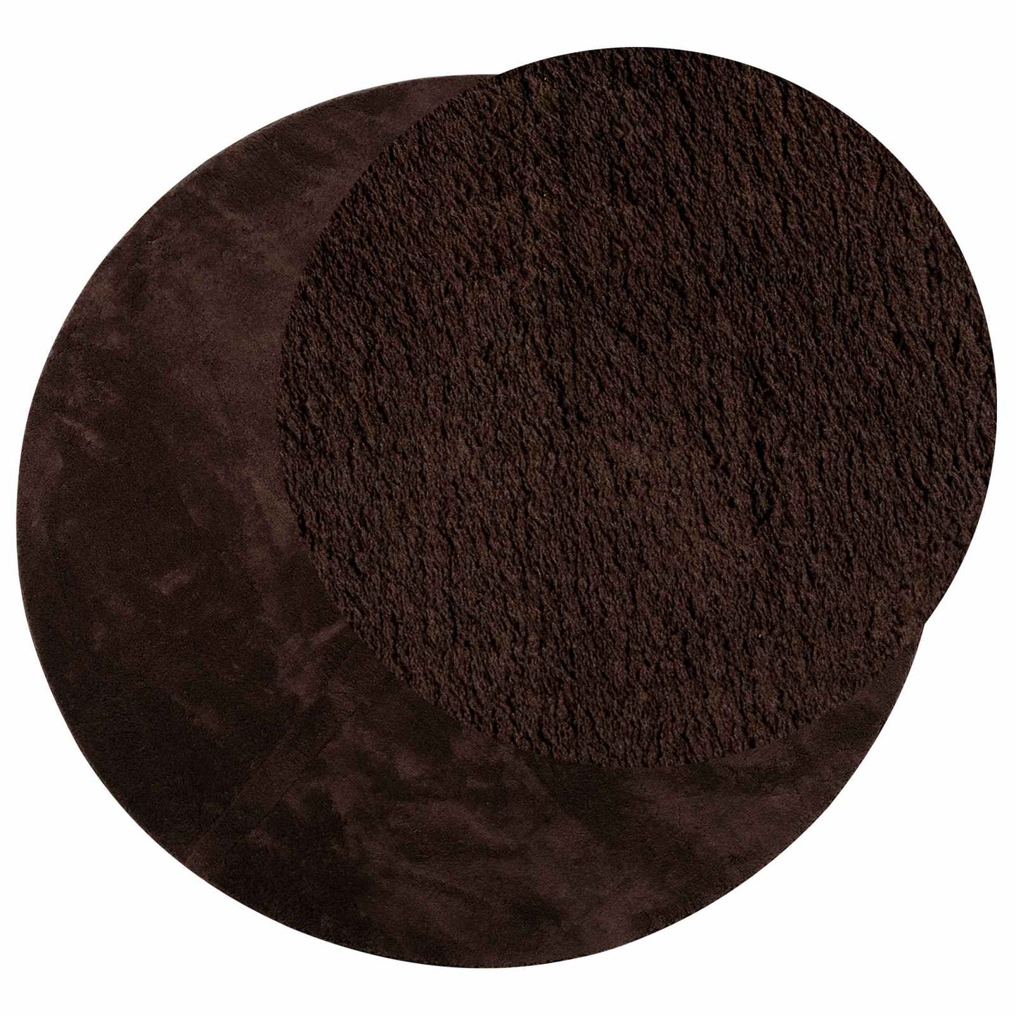 Medium Pile Soft and Washable Rug HUARTE Brun Ø 160 CM
