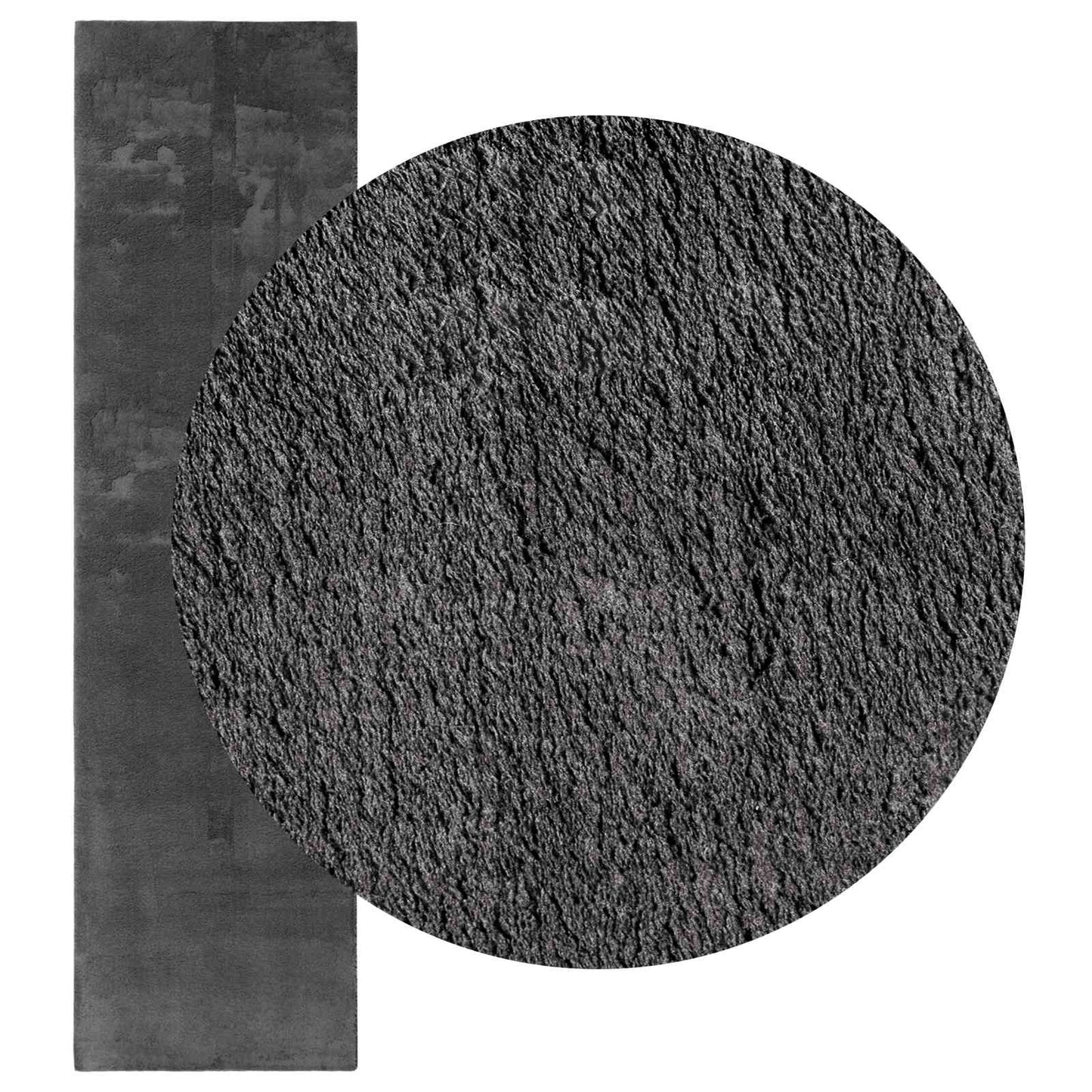 Medium Pile Soft and Washable Rug HUARTE Antrasitt 80 x 400 cm
