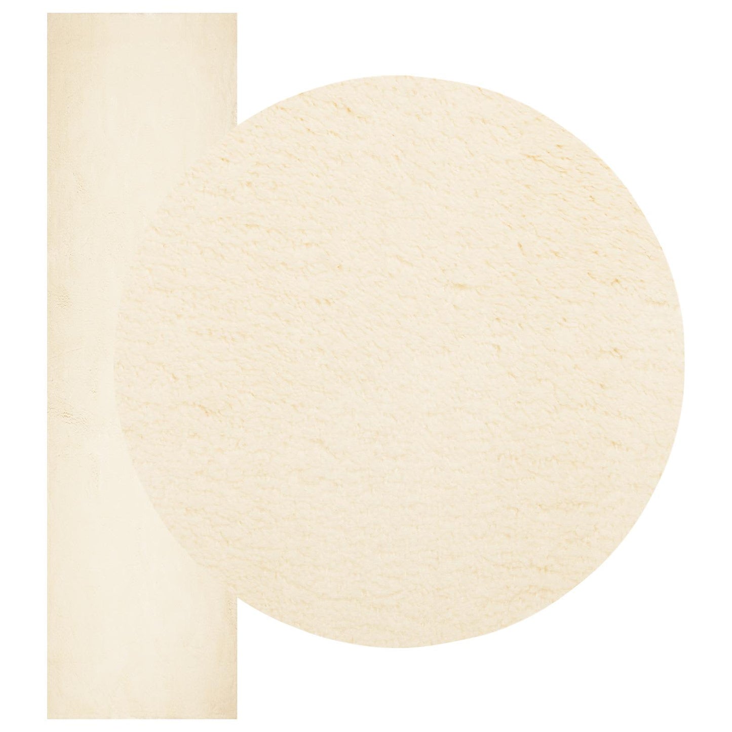 Områdetepper Rektangulær HUARTE Krem 750 x 80 cm Polyester vidaXL