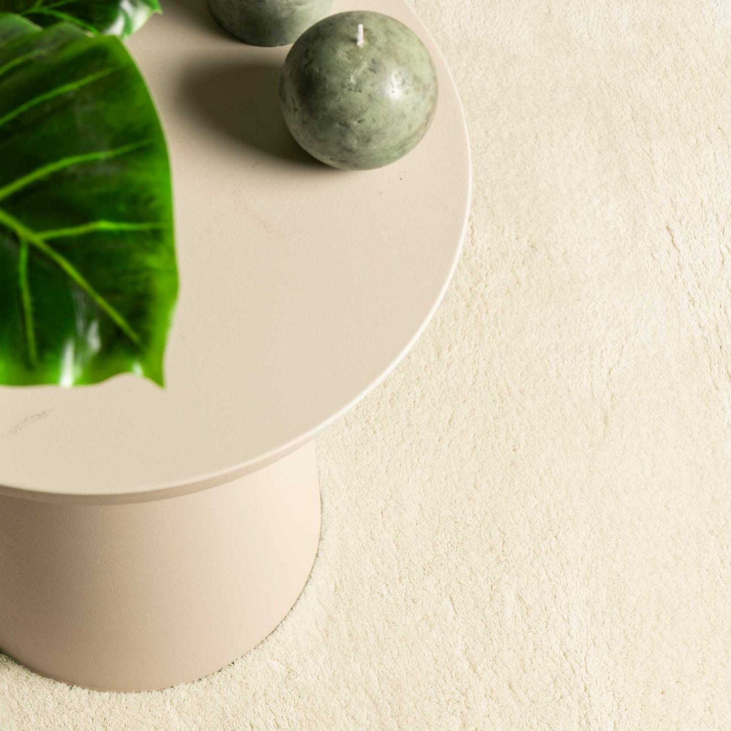 Medium Pile Soft and Washable Rug HUARTE Krem 80 x 1000 cm