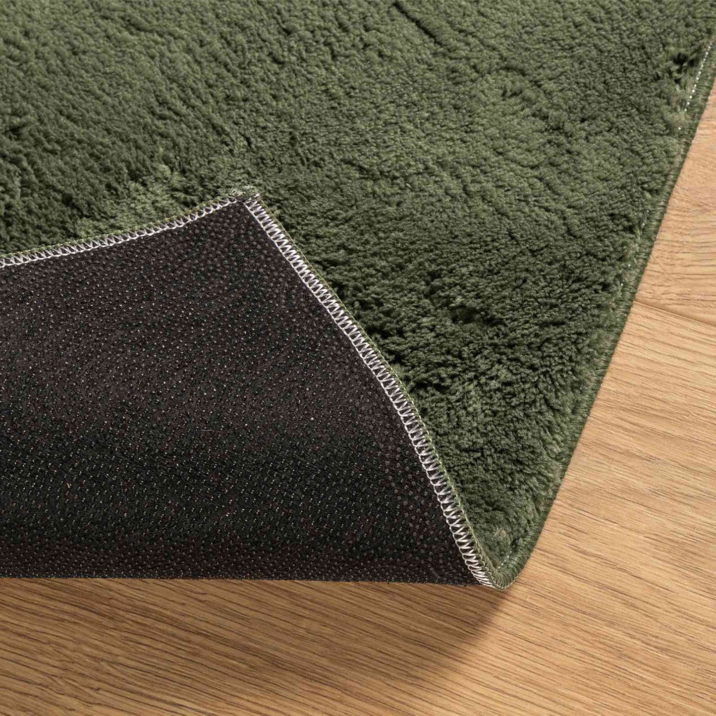 Medium Pile Soft and Washable Rug HUARTE Skoggrønn 750 x 80 cm