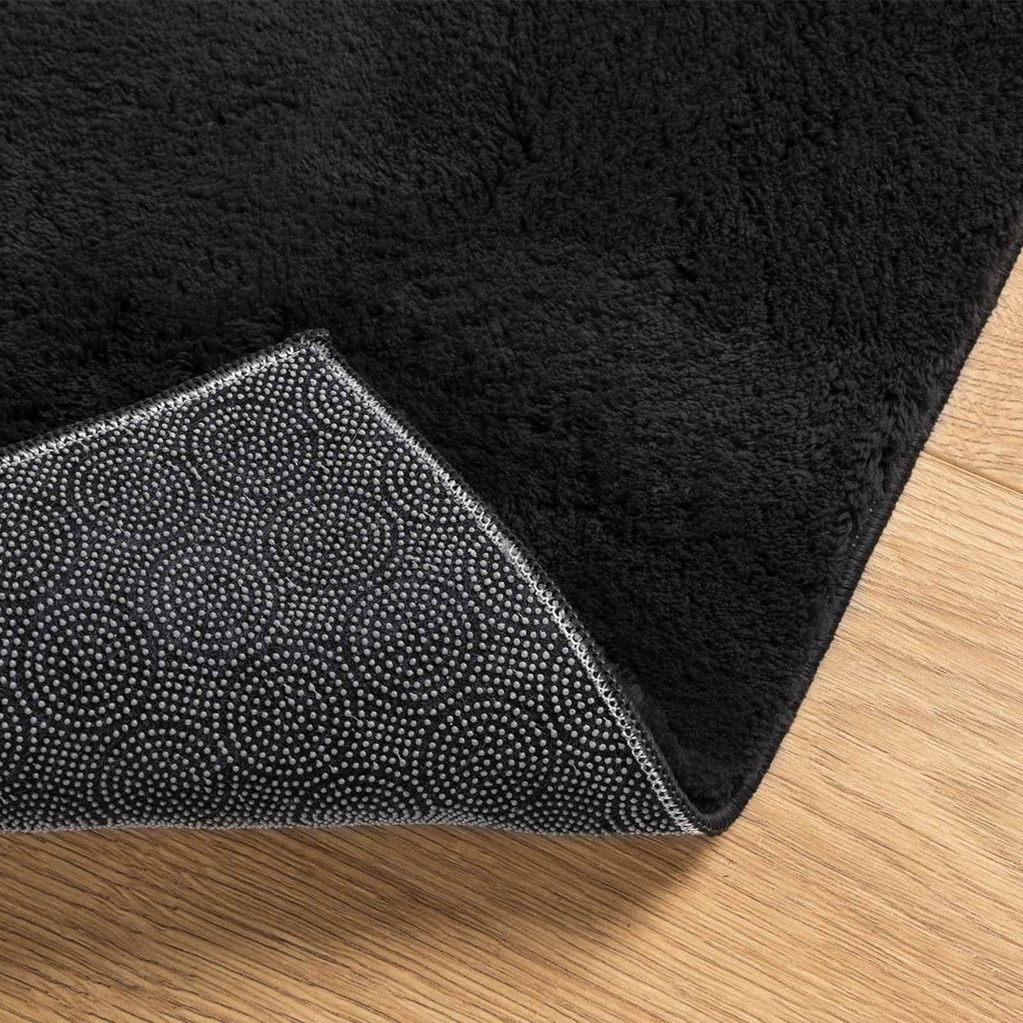 Medium Pile Soft and Washable Rug HUARTE Svart 300 x 80 cm
