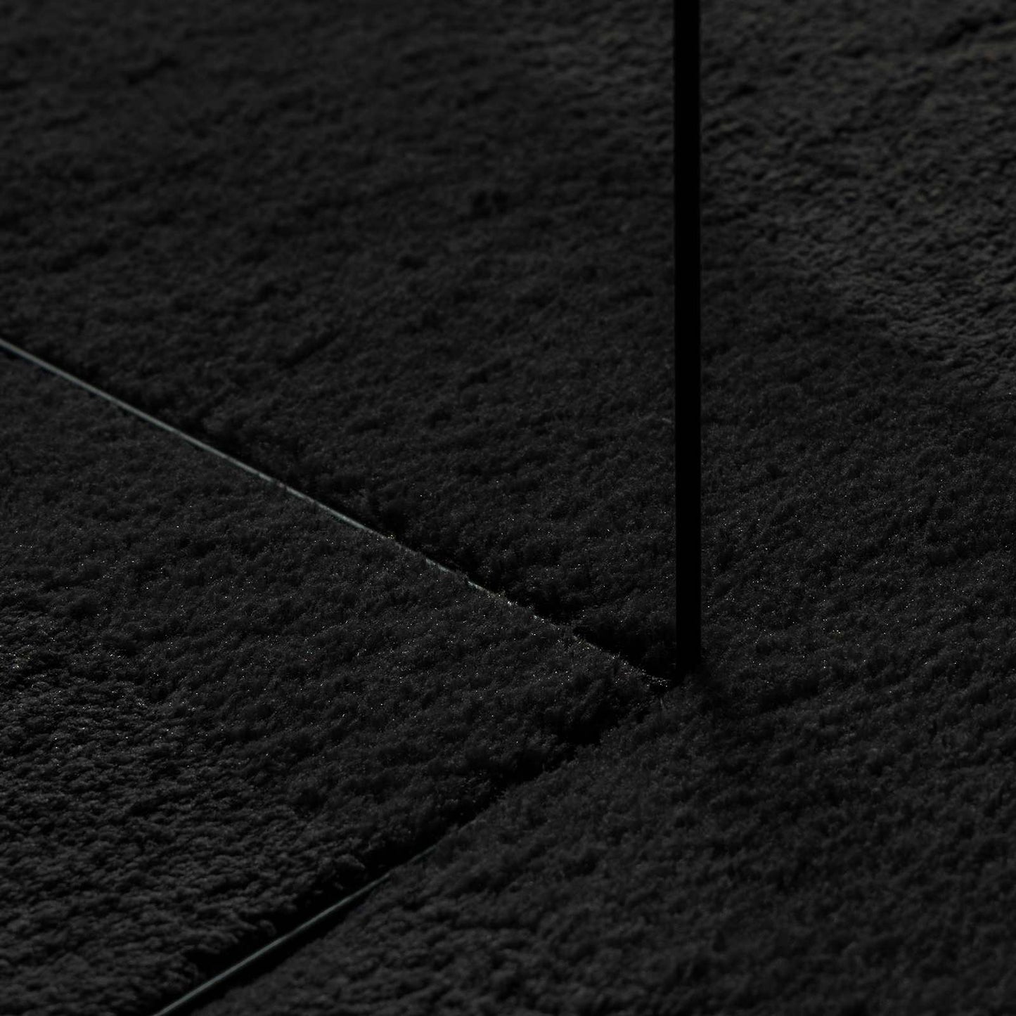 Medium Pile Soft and Washable Rug HUARTE Svart 300 x 80 cm
