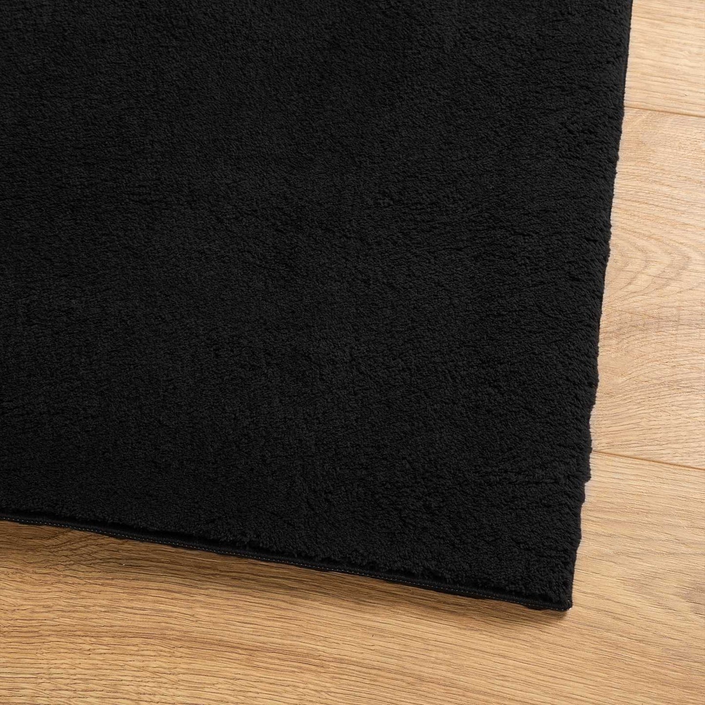 Medium Pile Soft and Washable Rug HUARTE Svart 300 x 80 cm