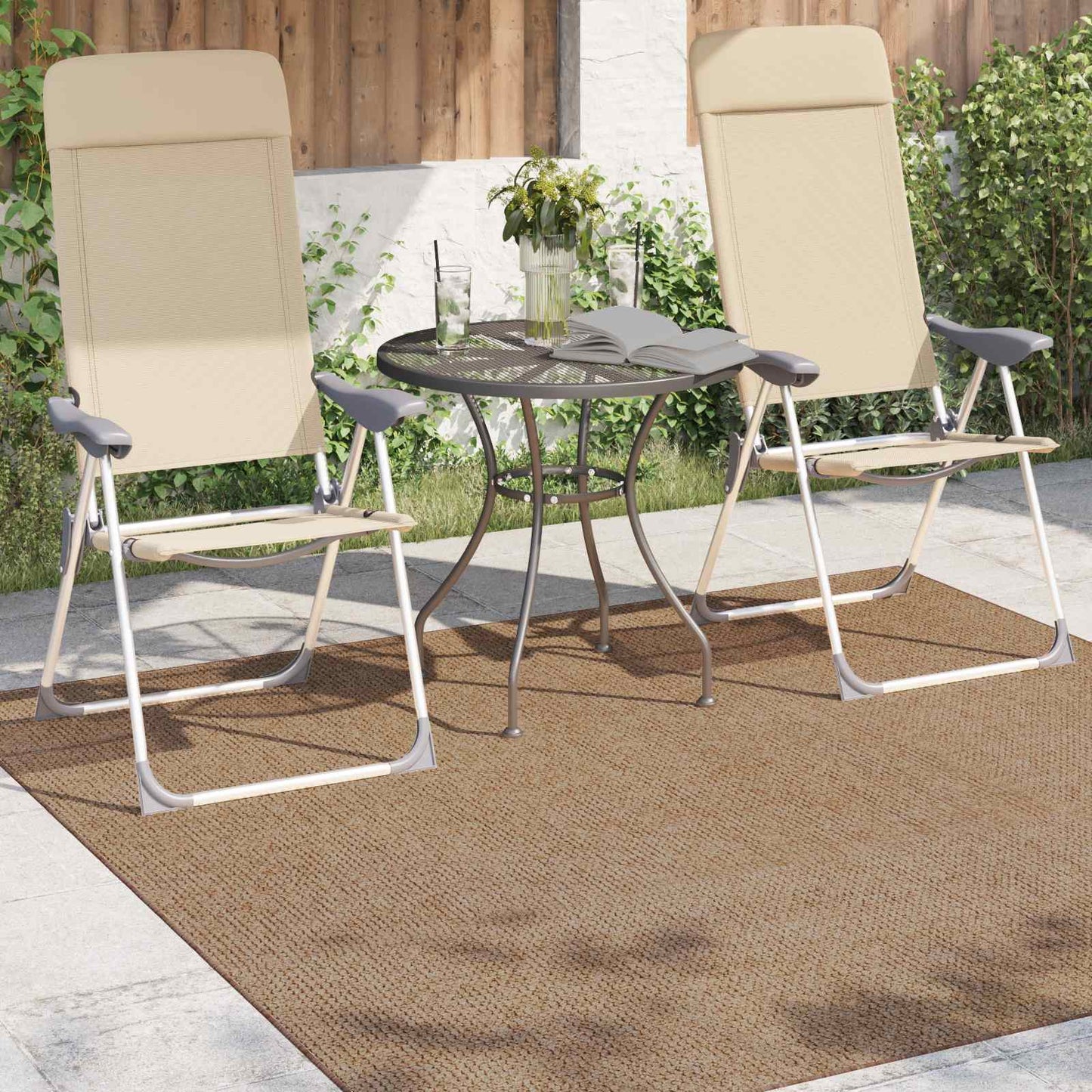 Områdetepper Torget AGIRA Naturlig 120 x 120 cm Polyester
