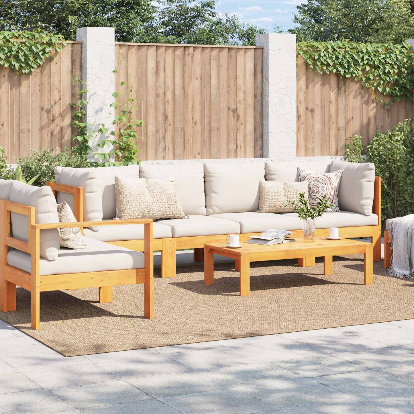 Områdetepper Moiré AGIRA Naturlig 340 x 240 cm Polyester