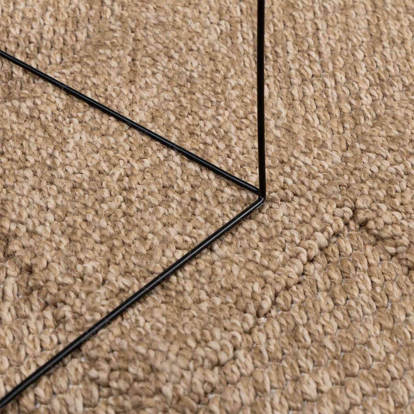 Områdetepper Rektangulær AGIRA Naturlig 150 x 80 cm Polyester