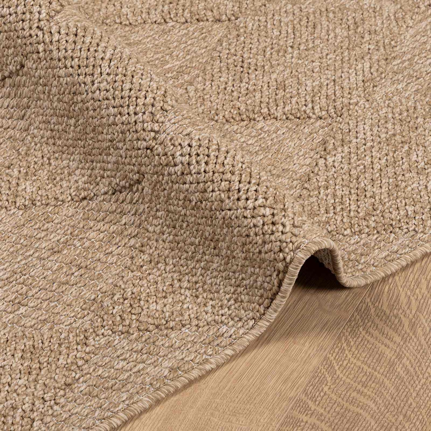 Områdetepper Rektangulær AGIRA Naturlig 200 x 140 cm Polyester