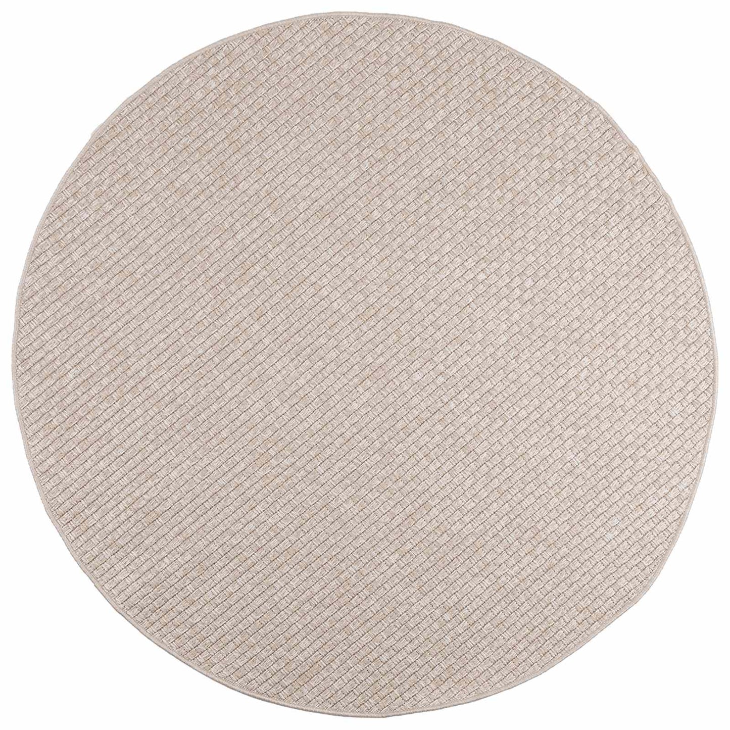 Områdetepper Rund FARO Krem Ø 160 CM Polyester