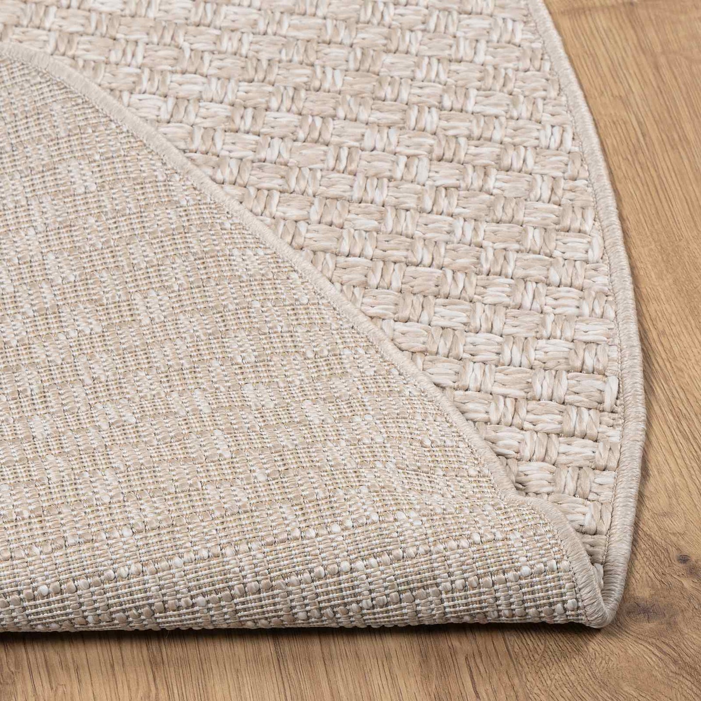 Områdetepper Rund FARO Krem Ø 200 CM Polyester
