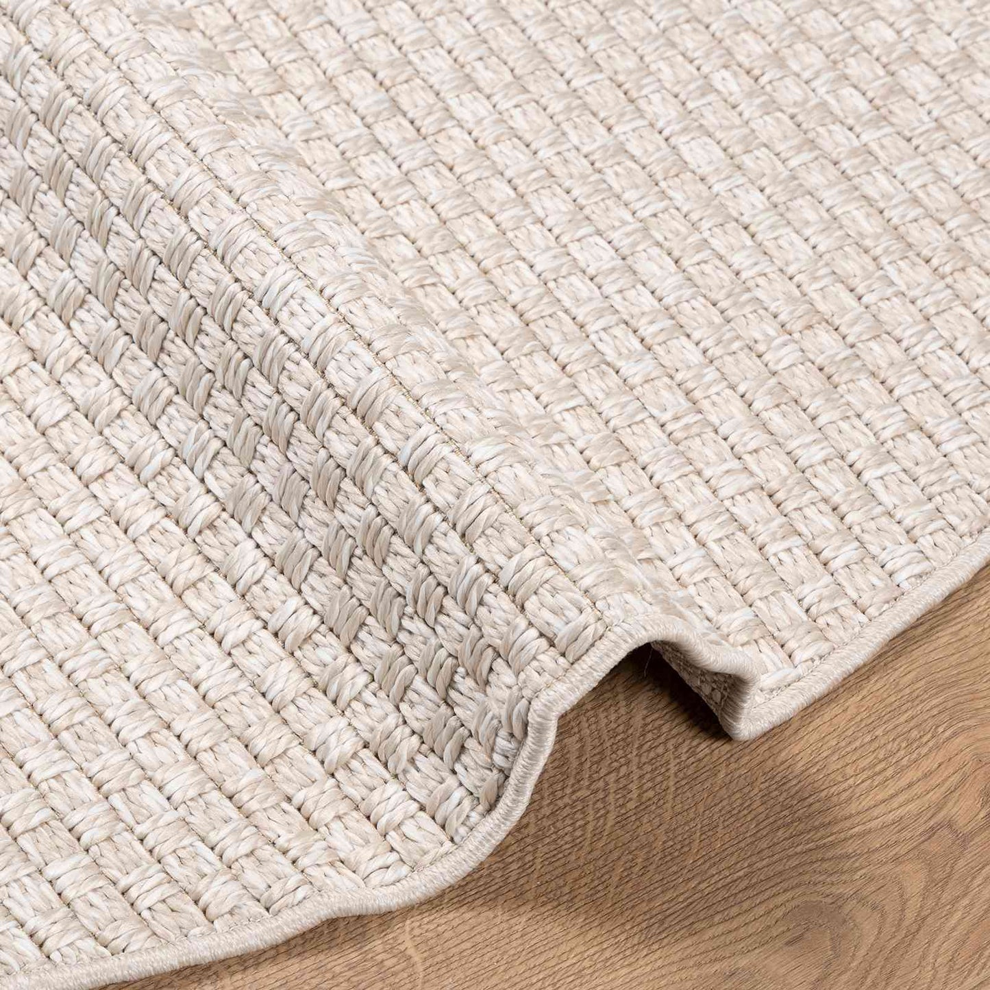 Områdetepper Rund FARO Krem Ø 200 CM Polyester