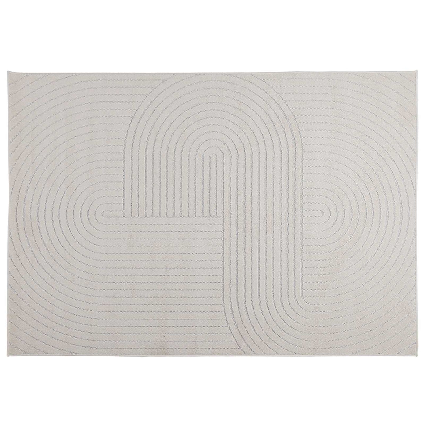 Områdetepper Rektangulær PALMERAS Krem 280 x 200 cm Polyester