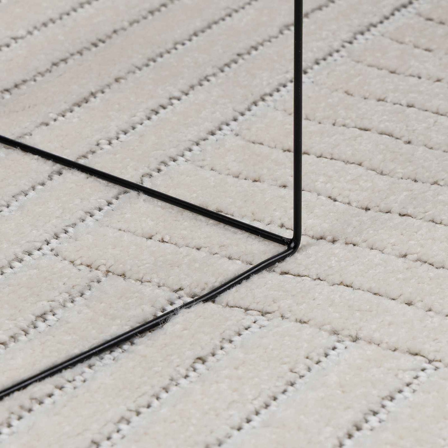 Områdetepper Torget PALMERAS Krem 200 x 200 cm Polyester
