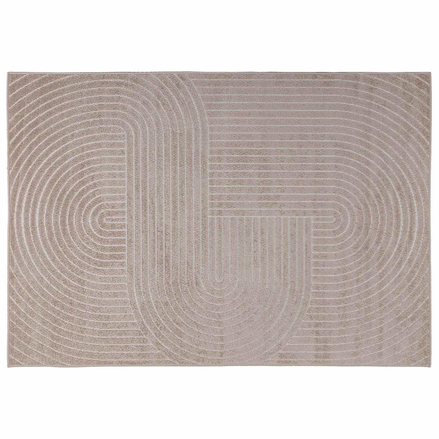 Områdetepper Rektangulær PALMERAS Beige 230 x 160 cm Polyester