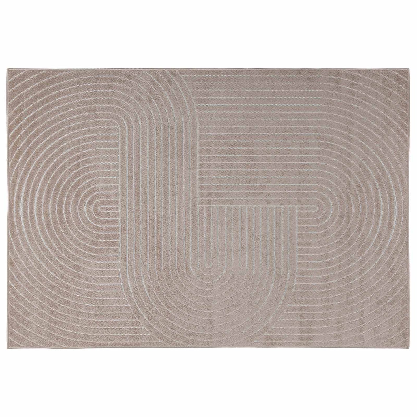Områdetepper Rektangulær PALMERAS Beige 280 x 200 cm Polyester
