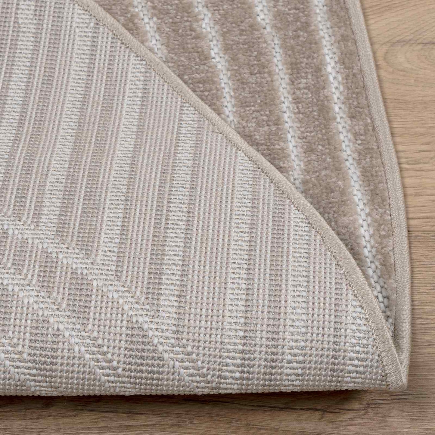Områdetepper Rund PALMERAS Beige Ø 200 CM Polyester