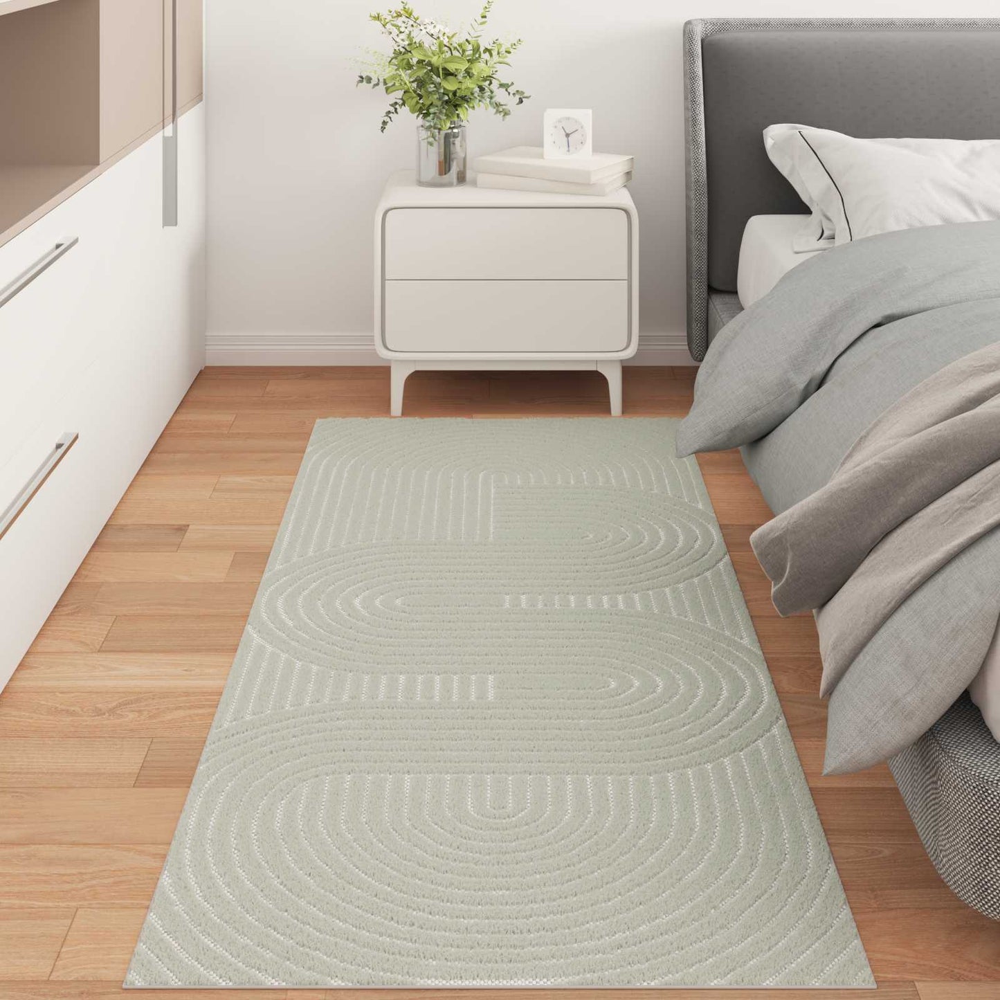Områdetepper Rektangulær HUARTE grønn 200 x 80 cm Polyester vidaXL