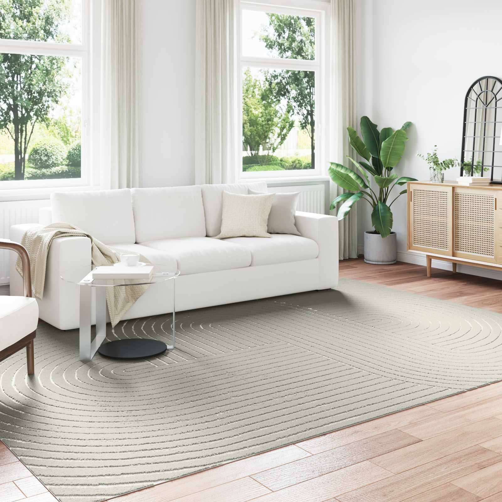 Områdetepper Rektangulær HUARTE grønn 280 x 200 cm Polyester vidaXL