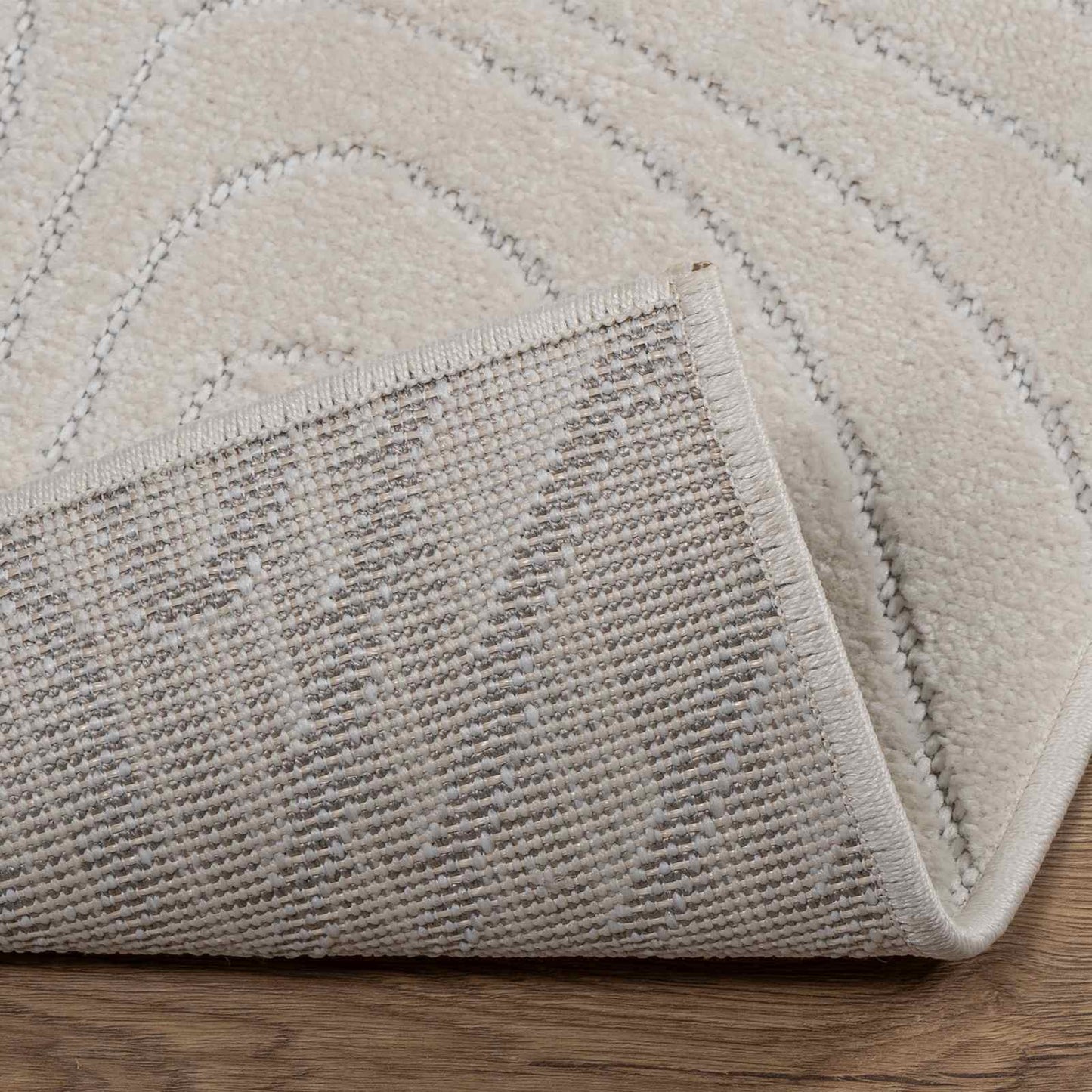 Områdetepper Rektangulær PALMERAS Krem 230 x 160 cm Polyester
