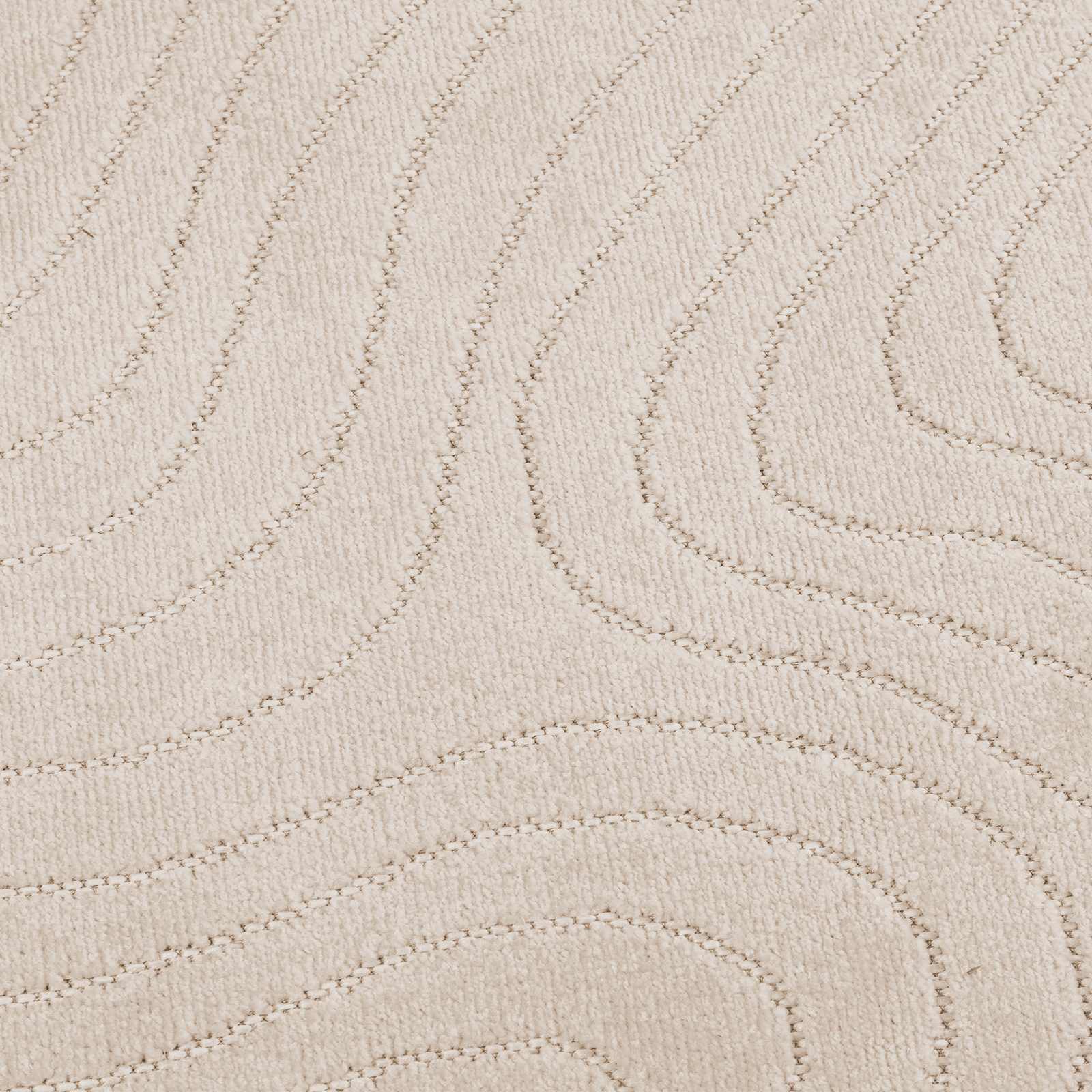 Områdetepper Rektangulær HUARTE Beige 170 x 120 cm Polyester vidaXL