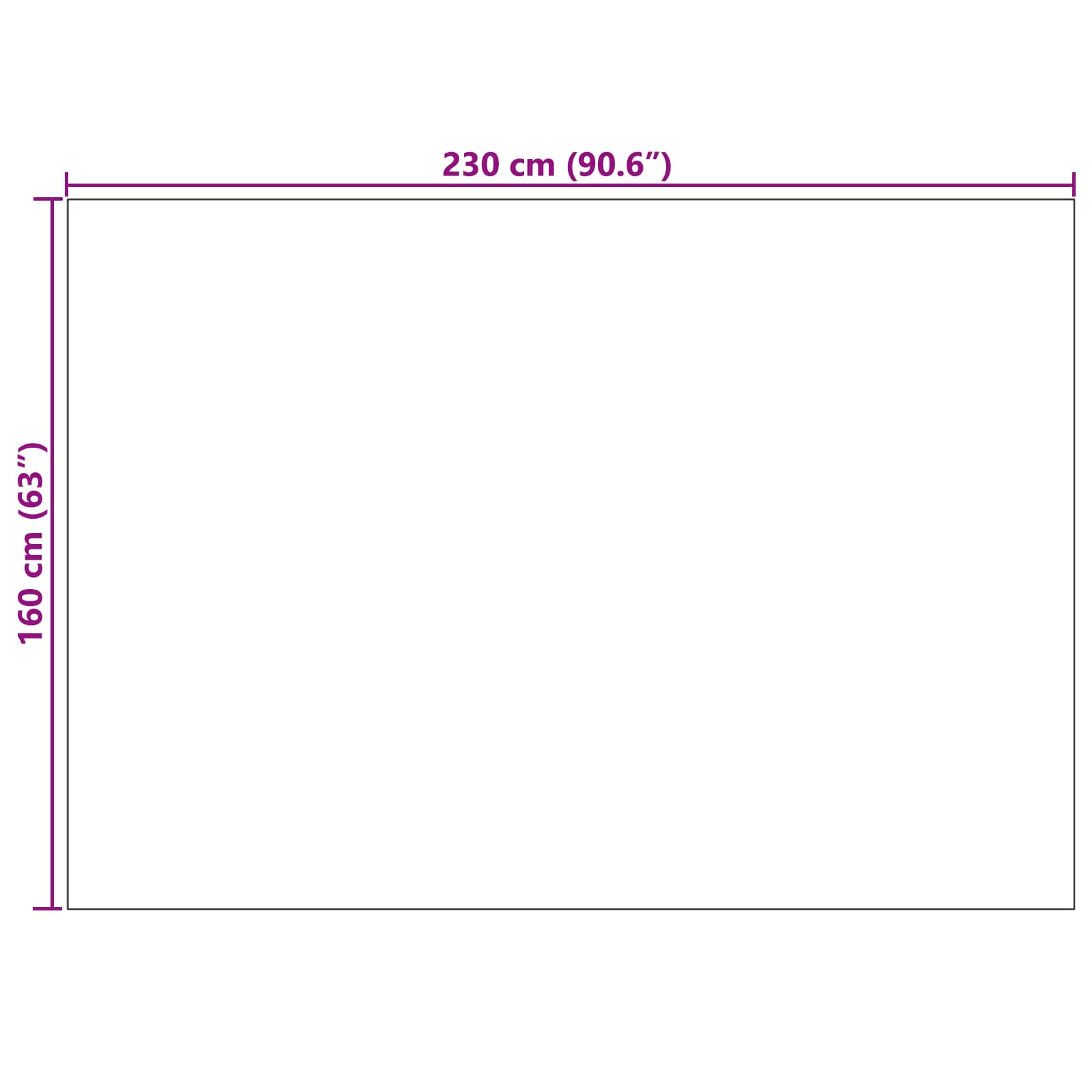 Områdetepper Rektangulær HUARTE Beige 230 x 160 cm Polyester vidaXL