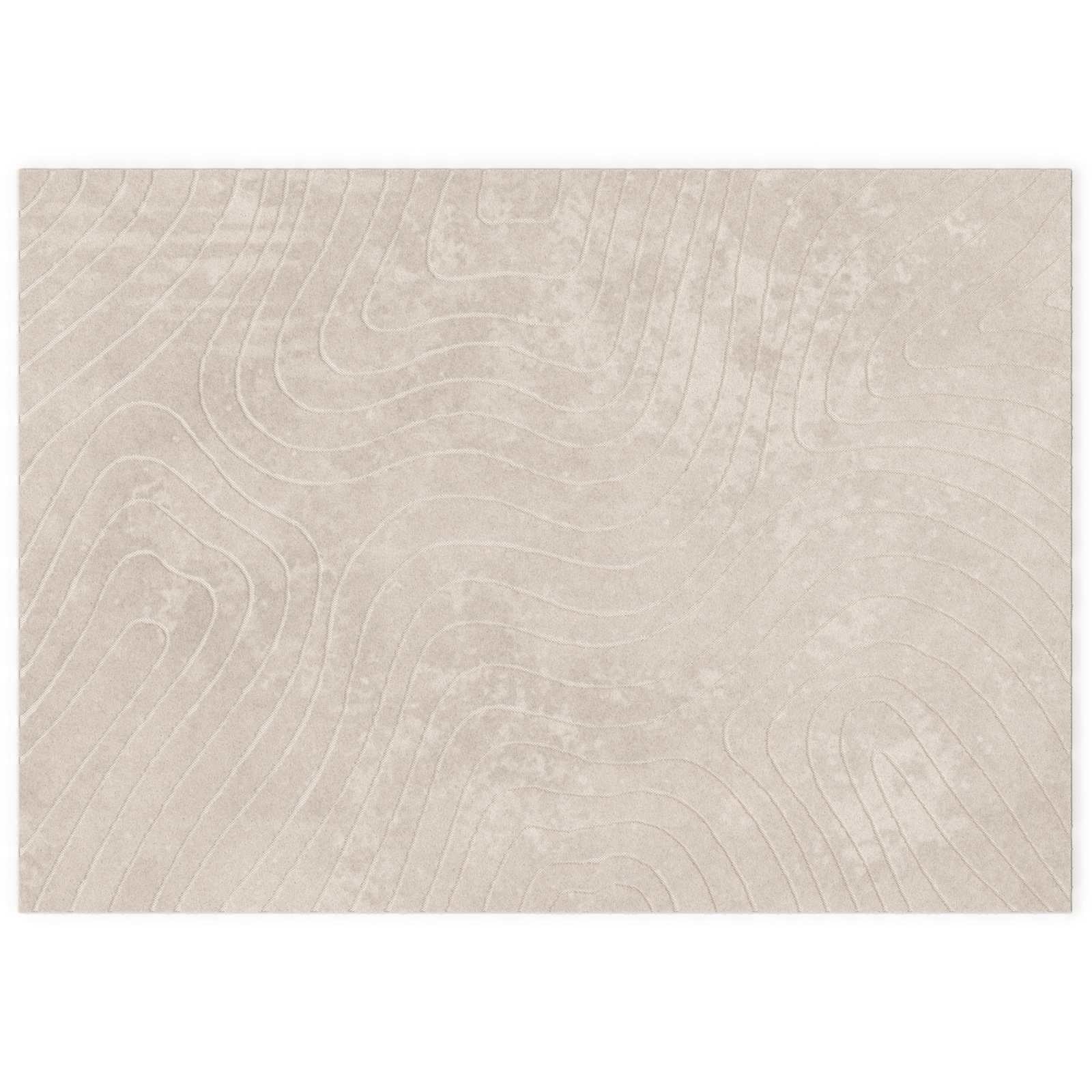 Områdetepper Rektangulær HUARTE Beige 280 x 200 cm Polyester vidaXL