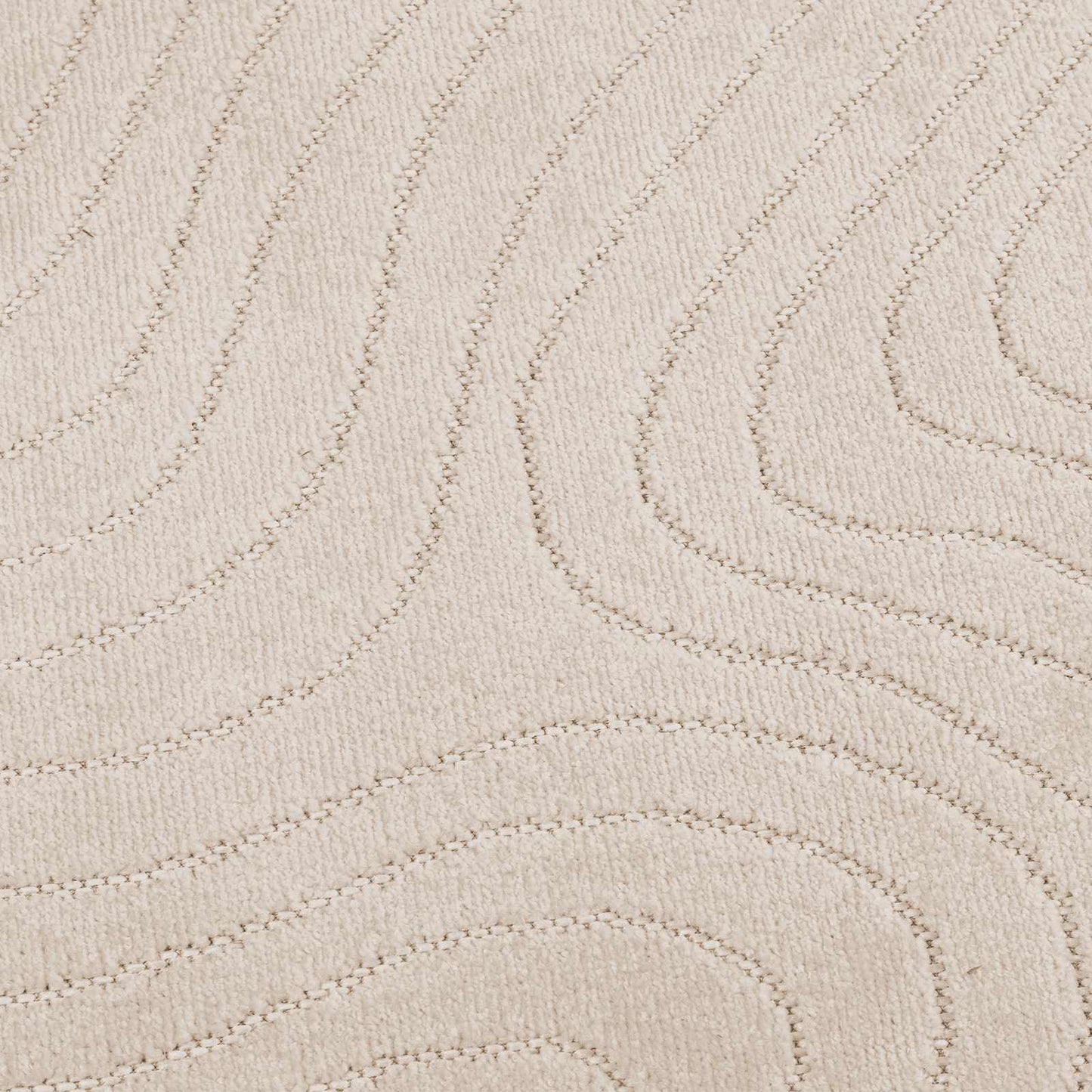 Områdetepper Rund HUARTE Beige Ø 120 CM Polyester vidaXL