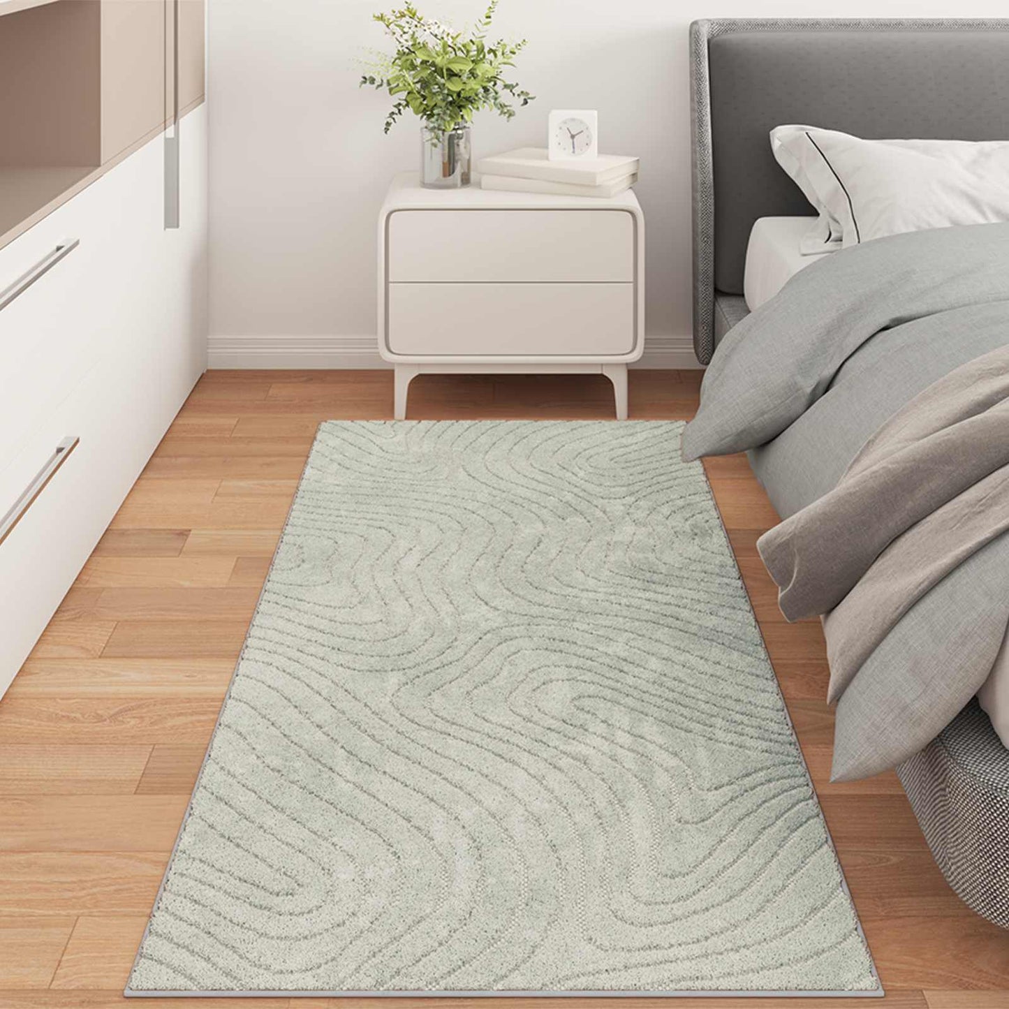 Områdetepper Rektangulær HUARTE grønn 150 x 80 cm Polyester vidaXL
