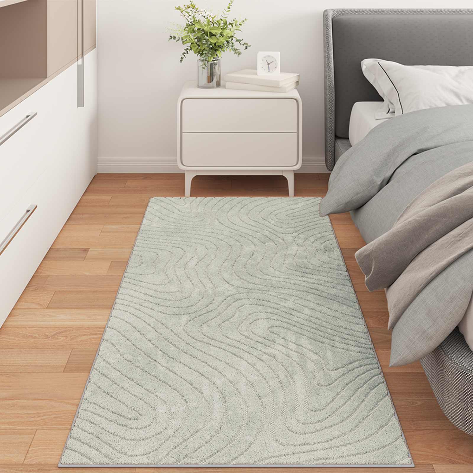 Områdetepper Rektangulær HUARTE grønn 150 x 80 cm Polyester vidaXL