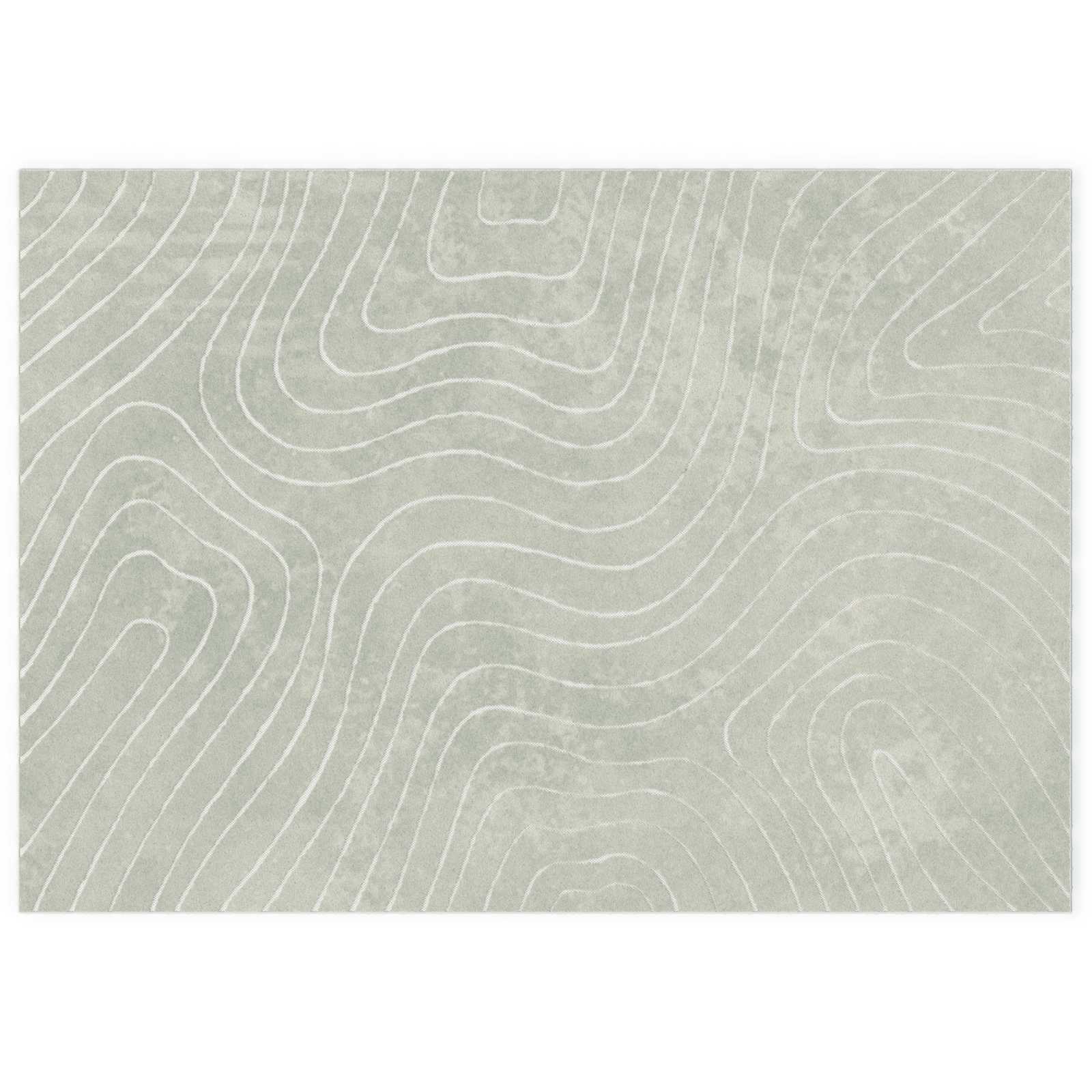 Områdetepper Rektangulær HUARTE grønn 340 x 240 cm Polyester vidaXL