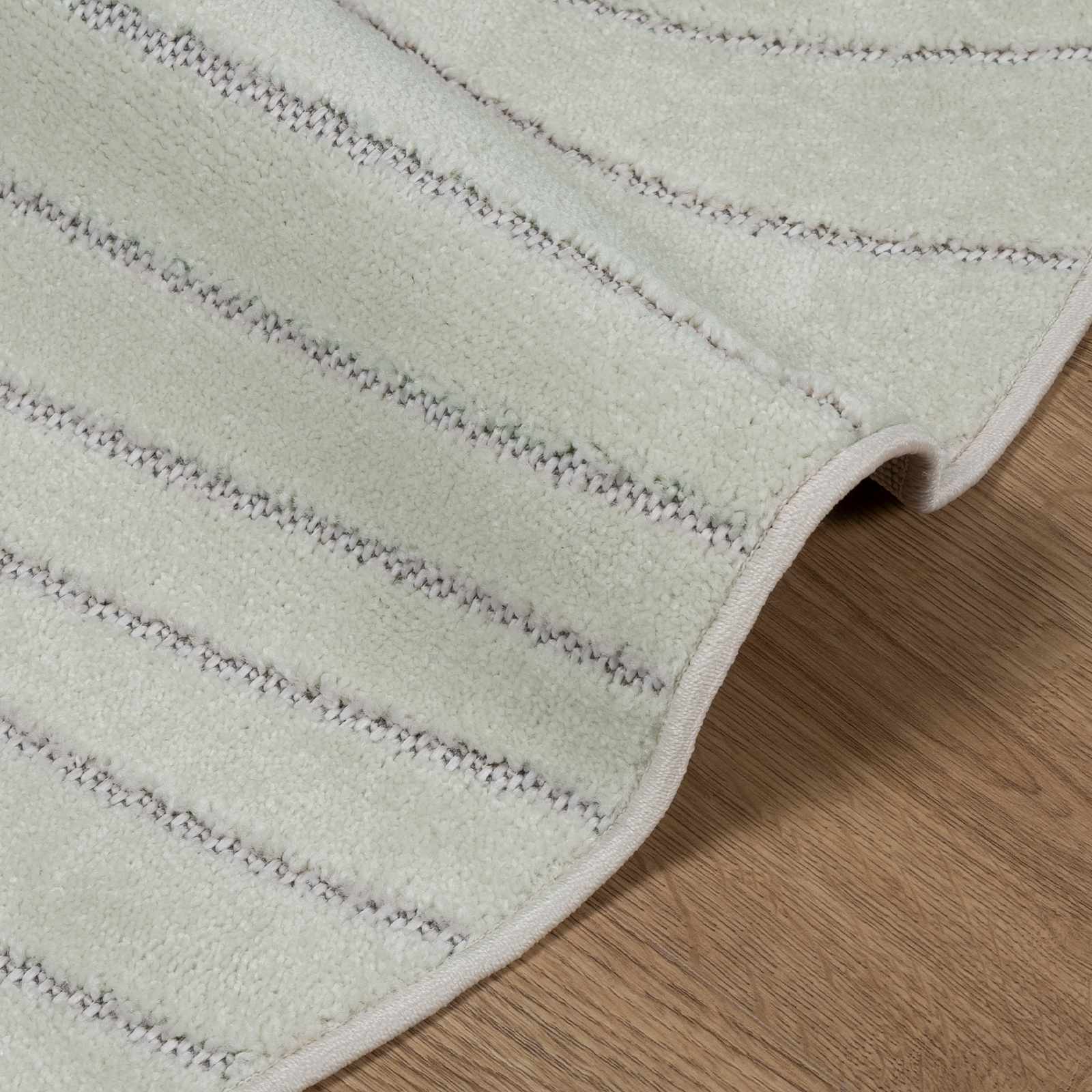 Områdetepper Rund HUARTE grønn Ø 120 CM Polyester vidaXL