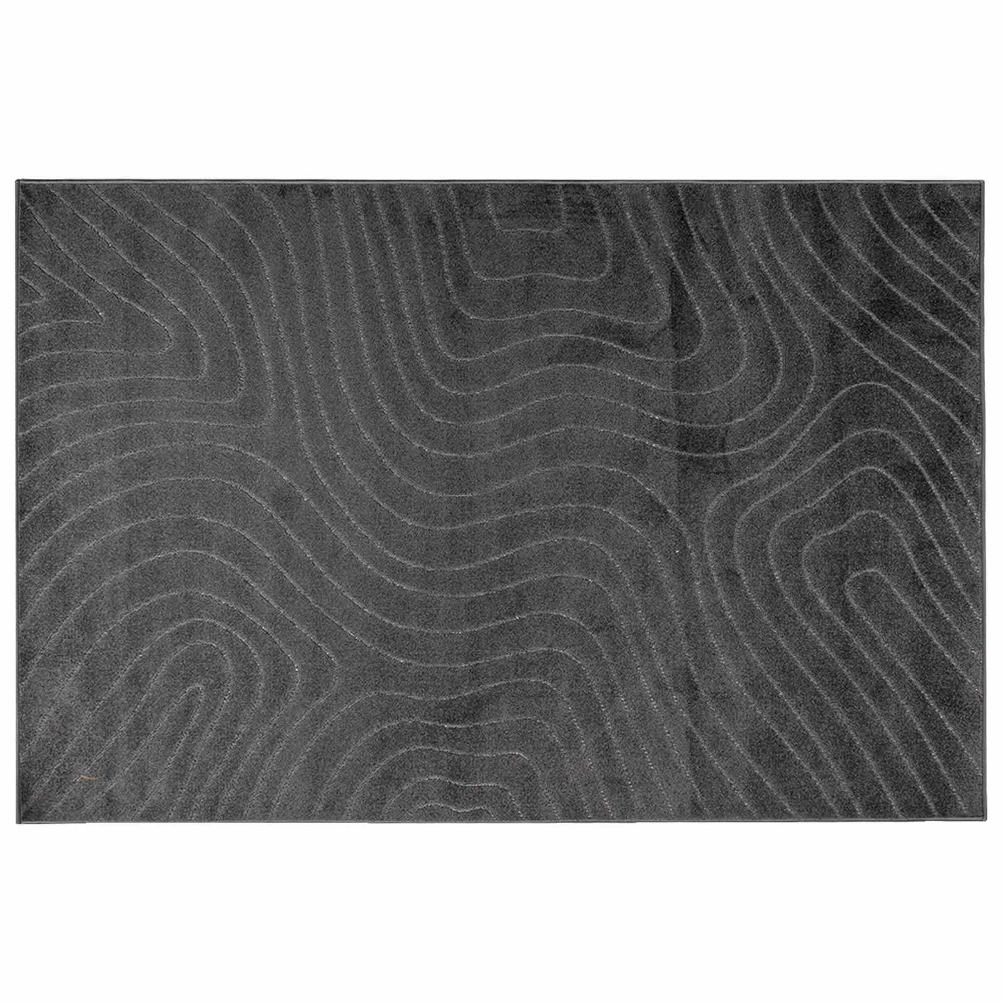 Områdetepper PALMERAS Antrasitt 340 x 240 cm Polyester