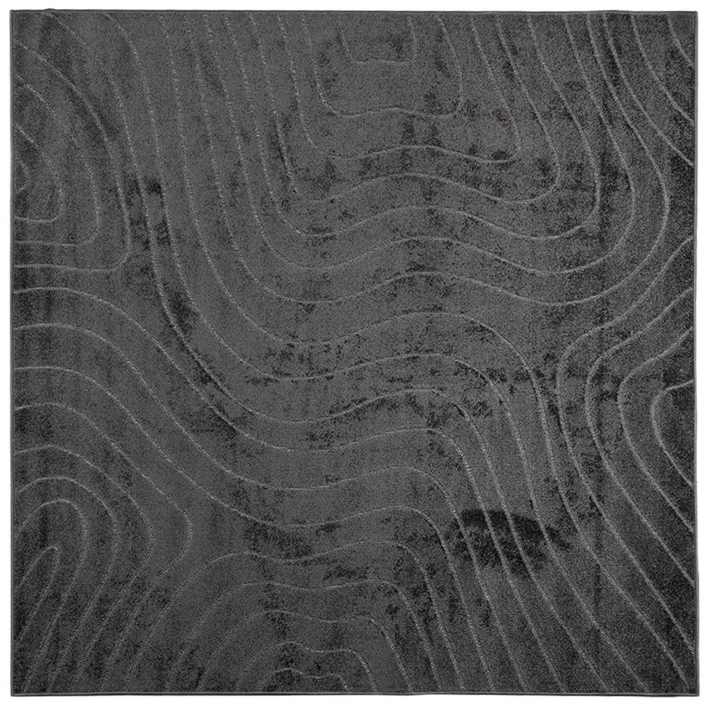 Områdetepper Torget PALMERAS Antrasitt 200 x 200 cm Polyester