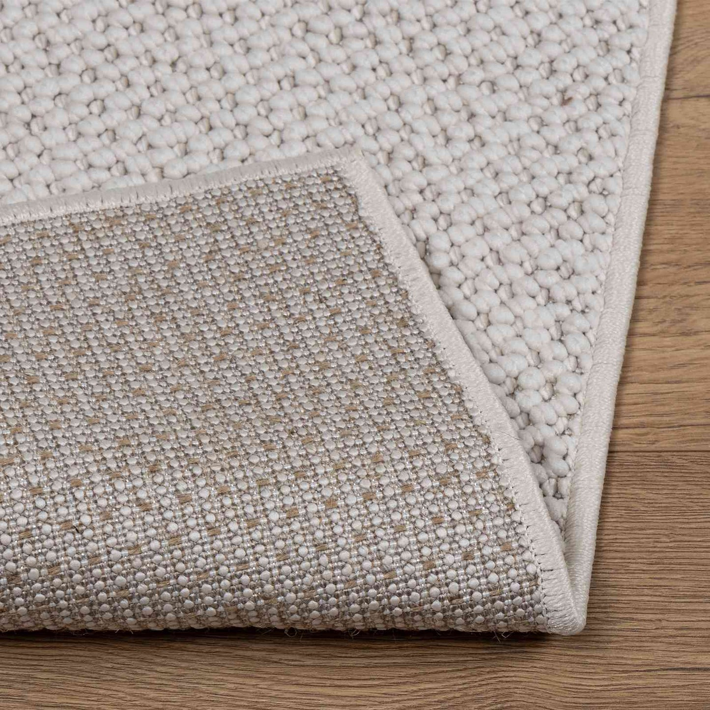 Områdetepper Rektangulær LUGO Krem 150 x 80 cm Polyester