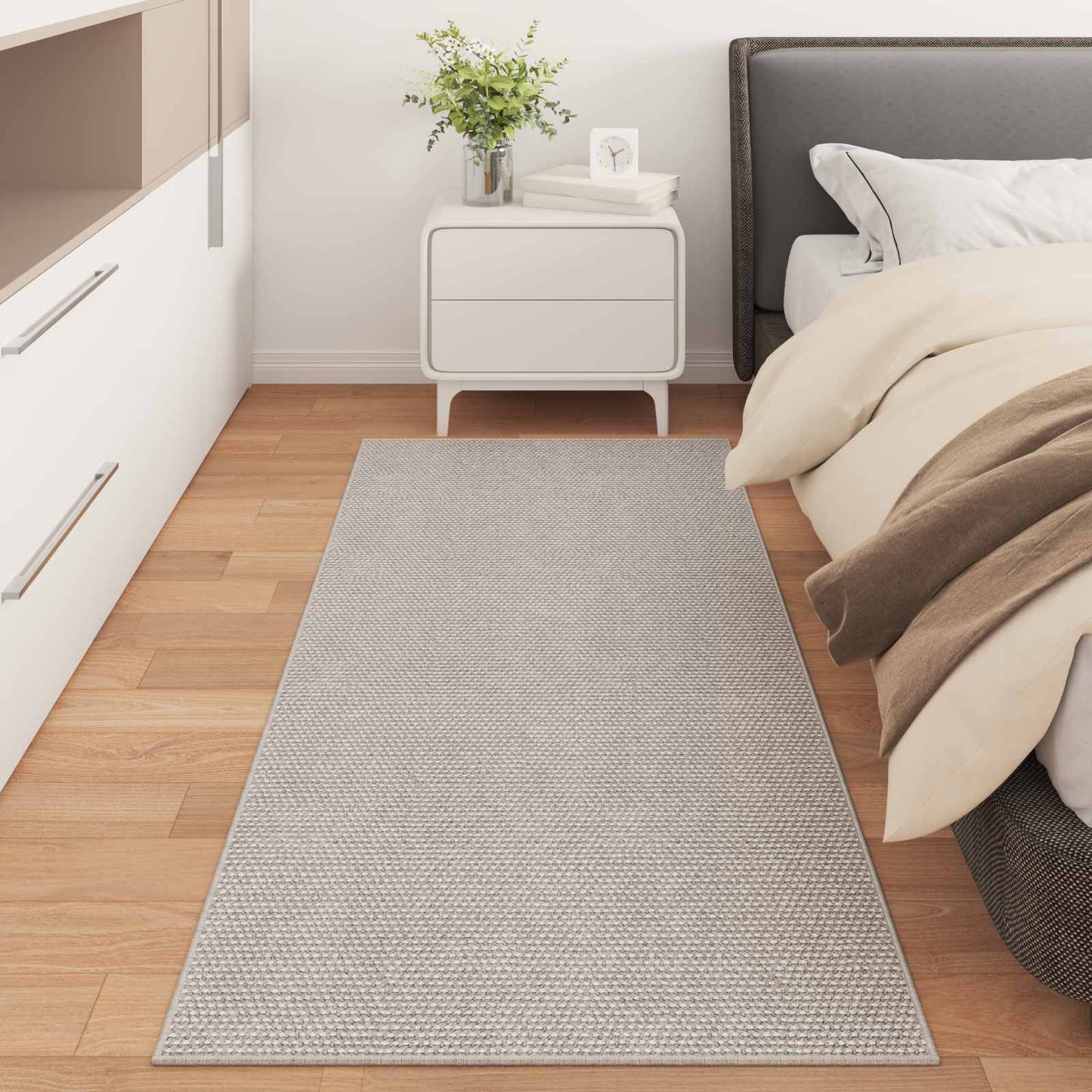 Områdetepper Rektangulær LUGO Krem 200 x 80 cm Polyester