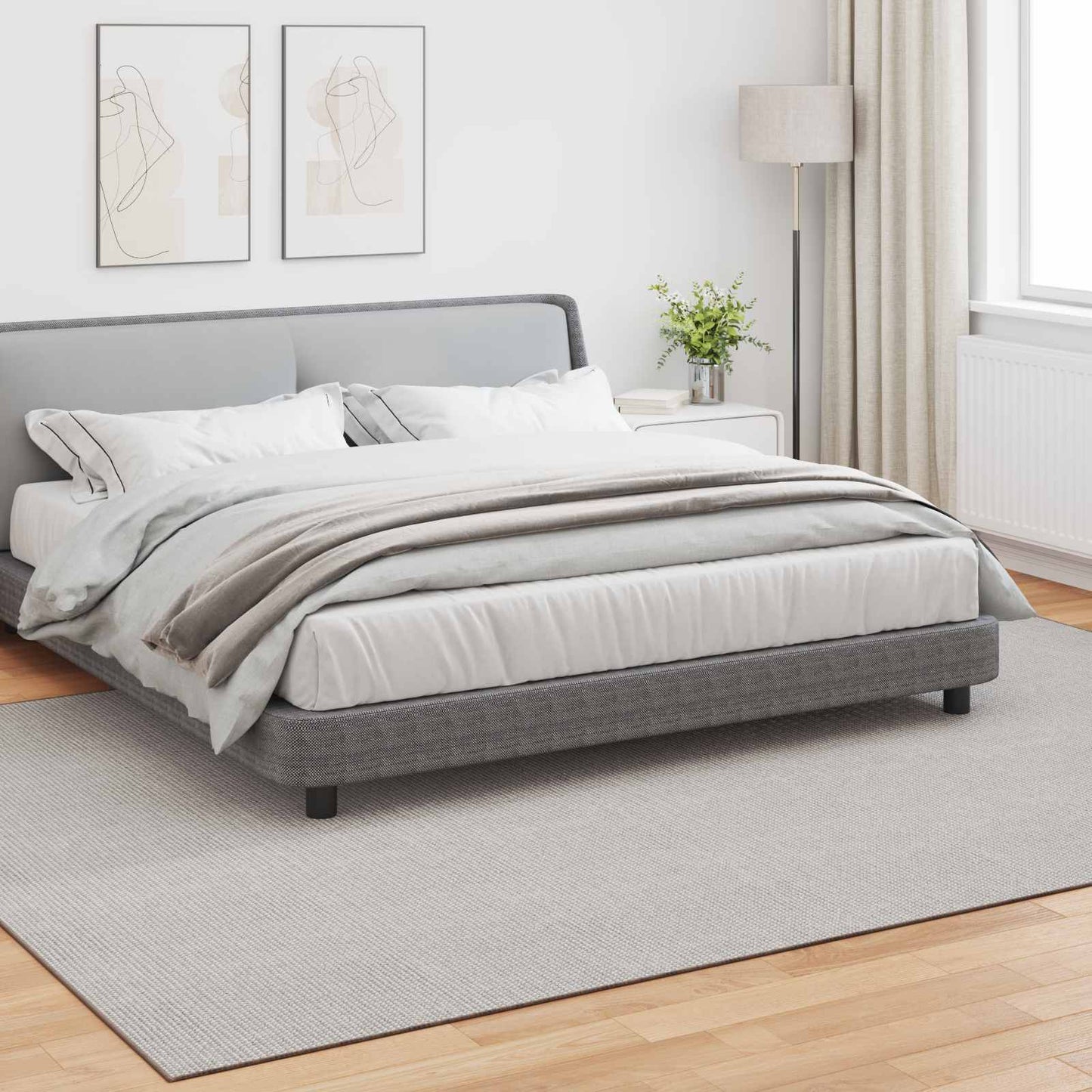 Områdetepper Rektangulær LUGO Krem 280 x 200 cm Polyester