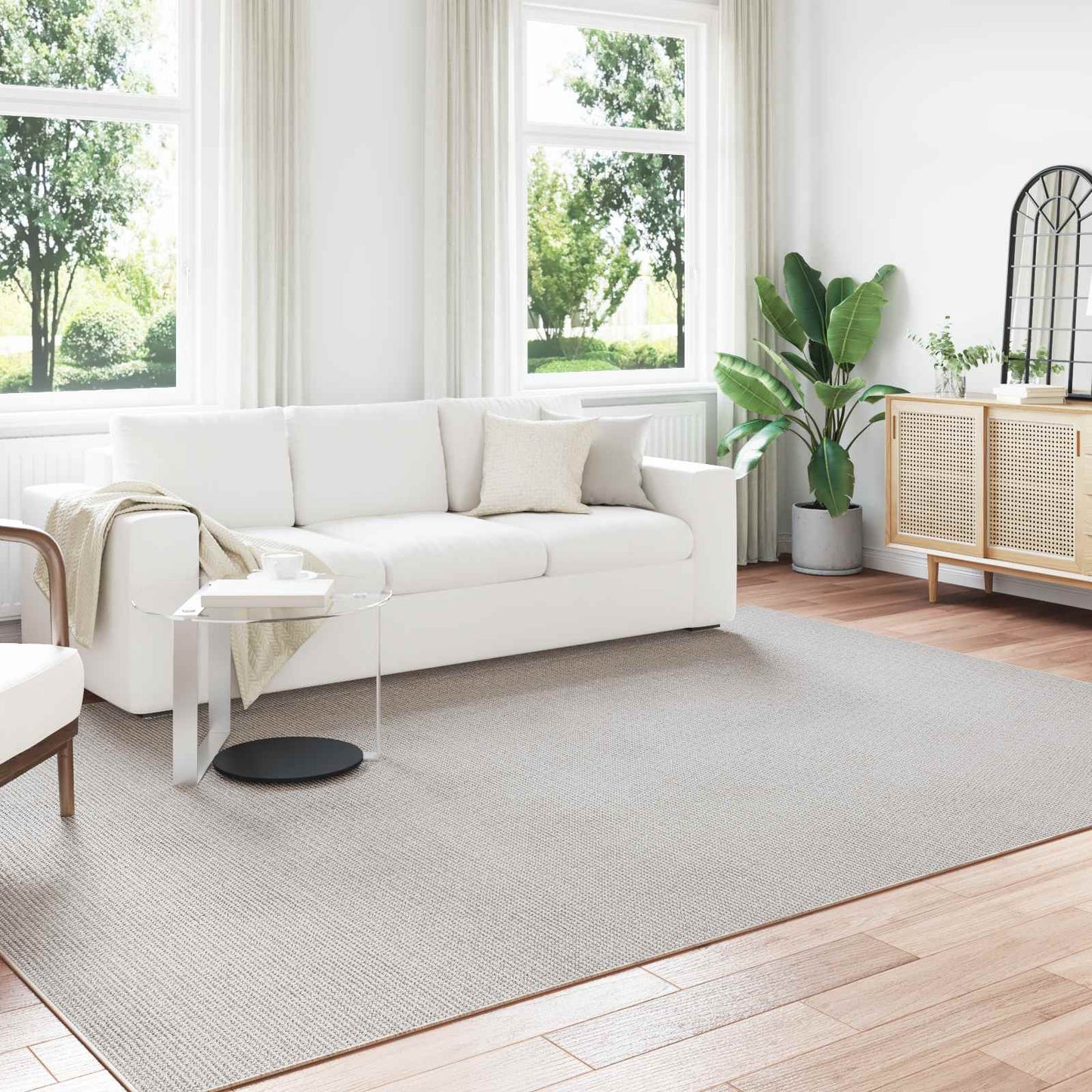 Områdetepper Rektangulær LUGO Krem 340 x 240 cm Polyester