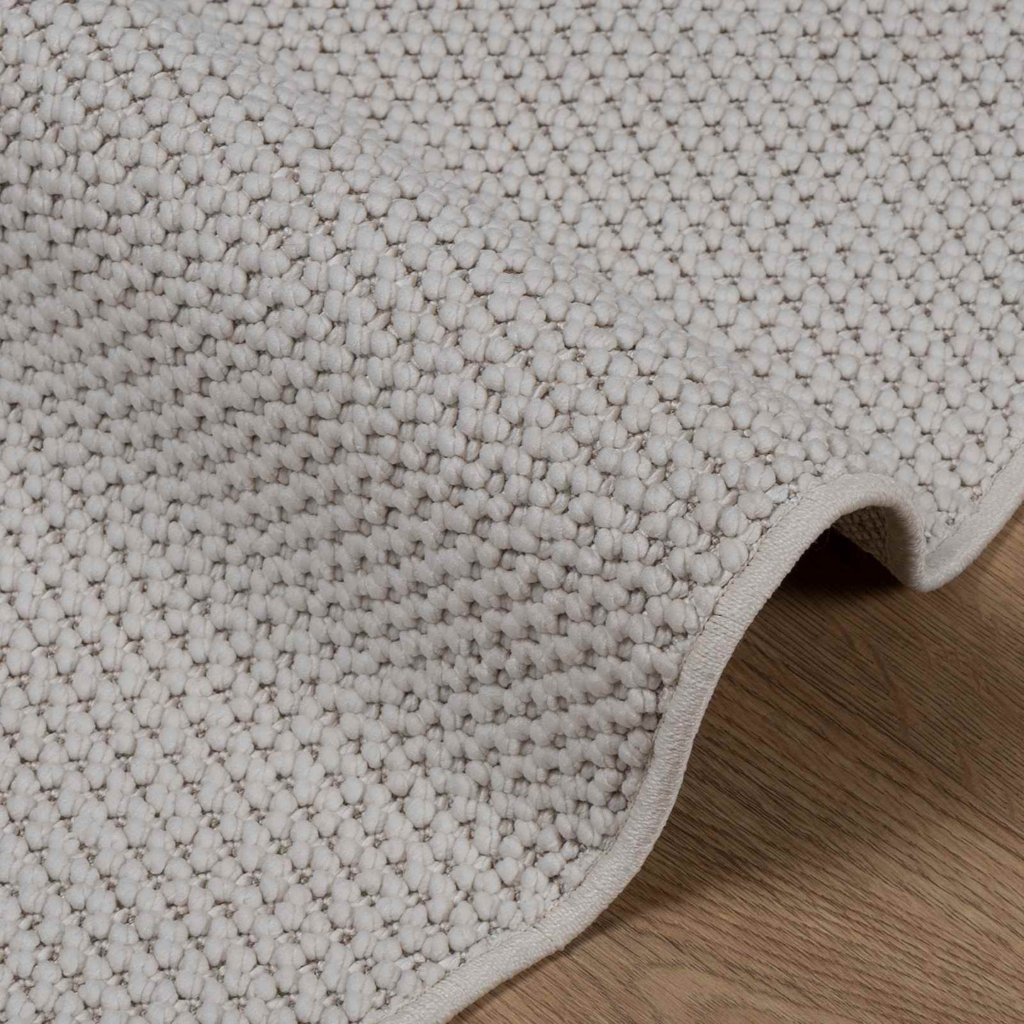 Områdetepper Rund LUGO Krem Ø 120 CM Polyester