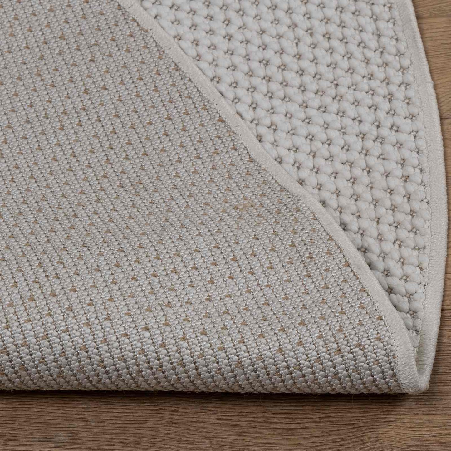 Områdetepper Rund LUGO Krem Ø 120 CM Polyester