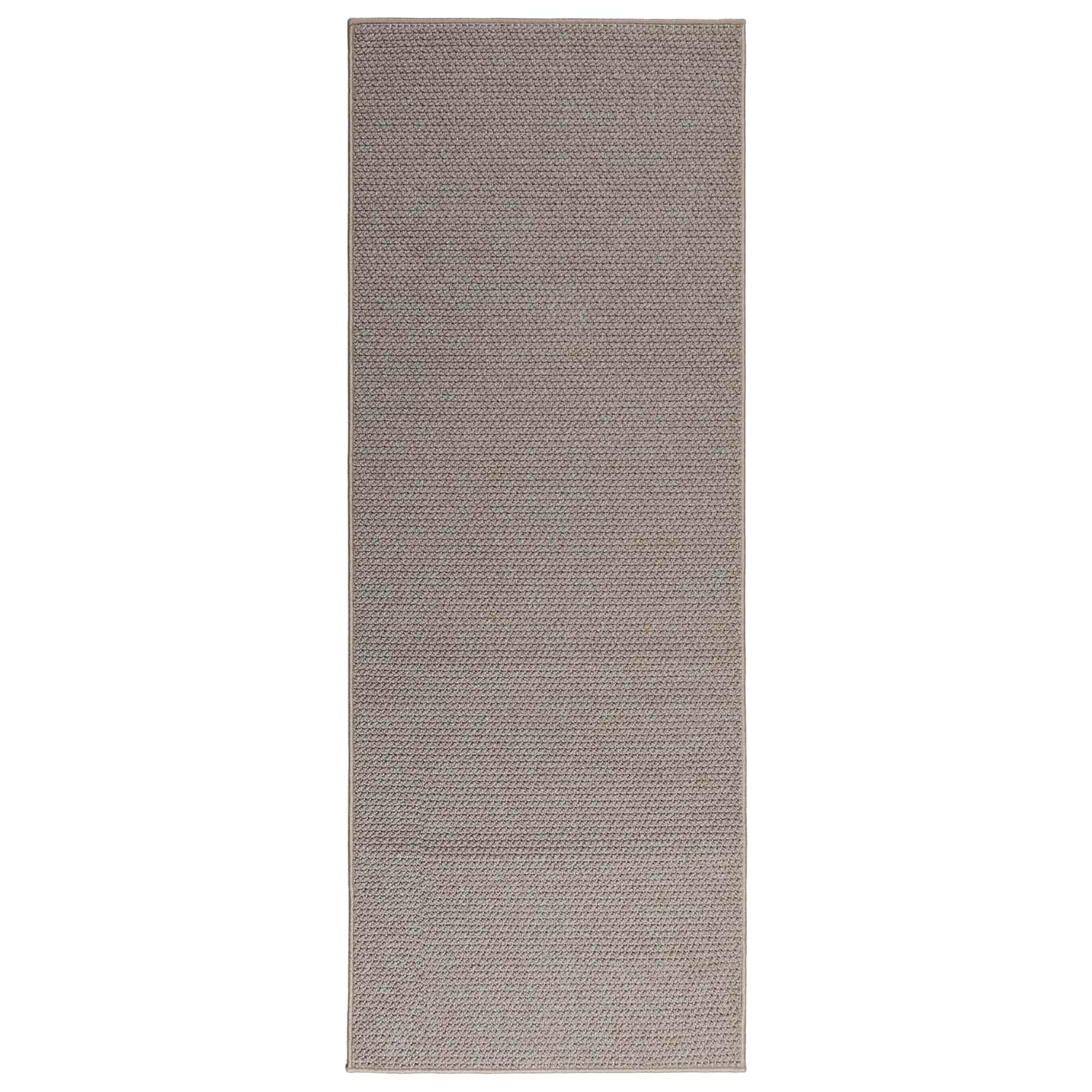 Områdetepper Rektangulær HUARTE Gråbrun 200 x 80 cm Polyester vidaXL
