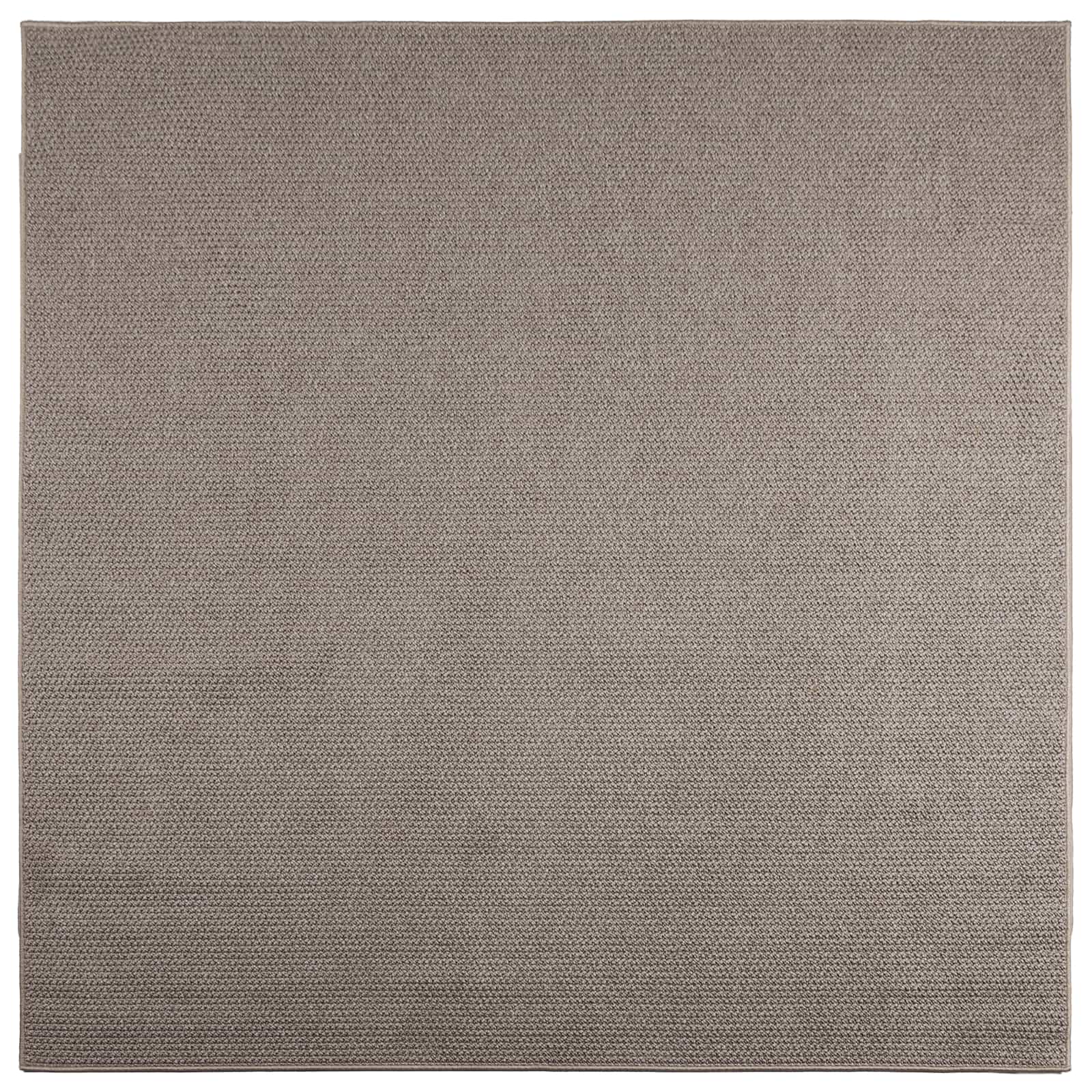 Områdetepper Torget HUARTE Gråbrun 200 x 200 cm Polyester vidaXL