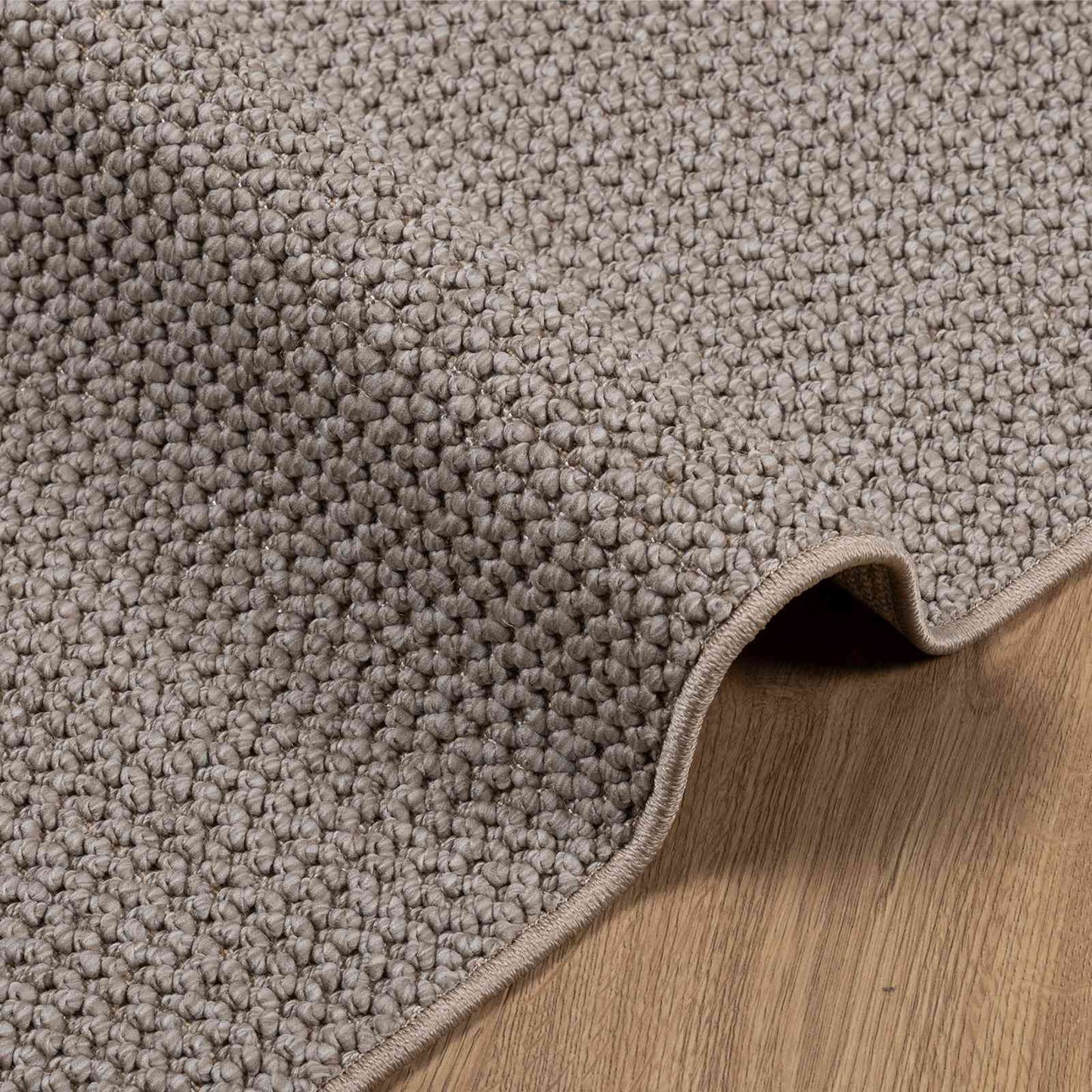 Områdetepper Torget HUARTE Gråbrun 240 x 240 cm Polyester vidaXL