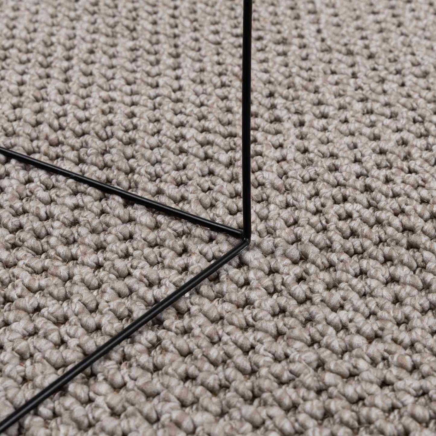Områdetepper Rund HUARTE Gråbrun Ø 120 CM Polyester vidaXL