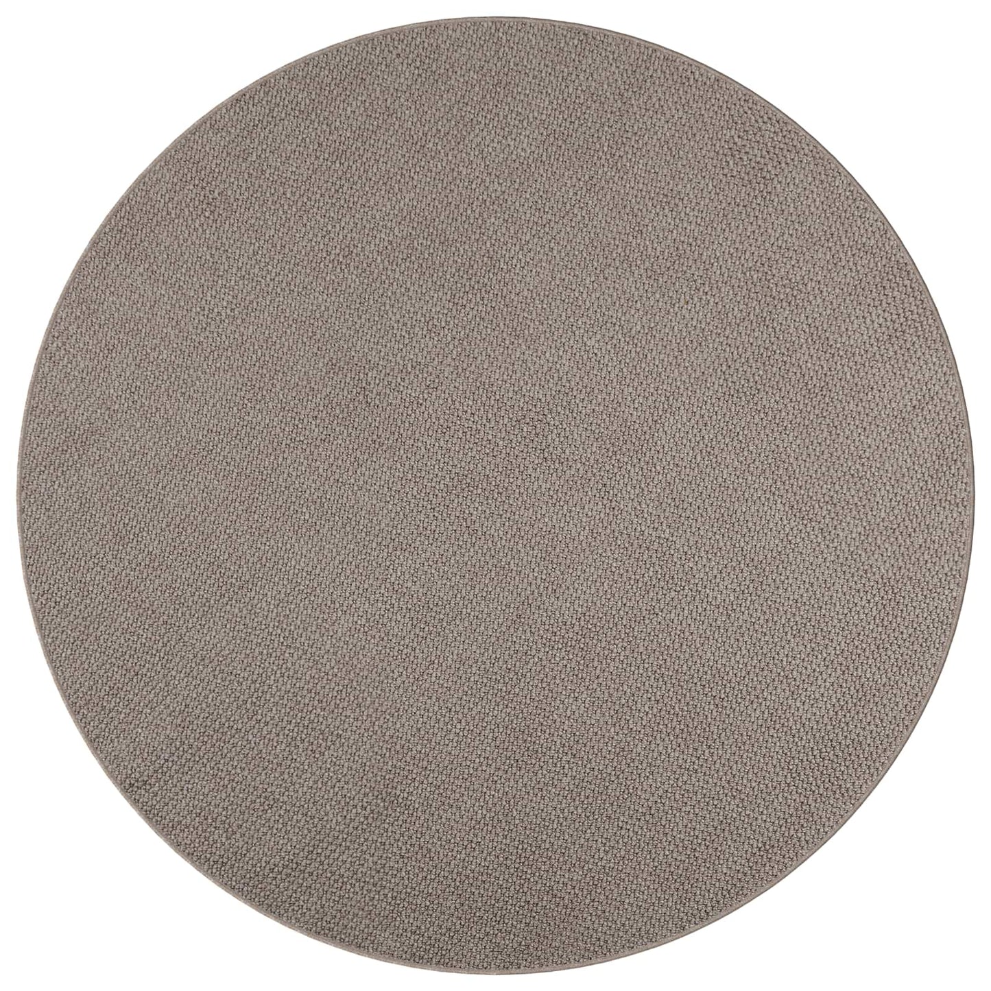 Områdetepper Rund HUARTE Gråbrun Ø 120 CM Polyester vidaXL