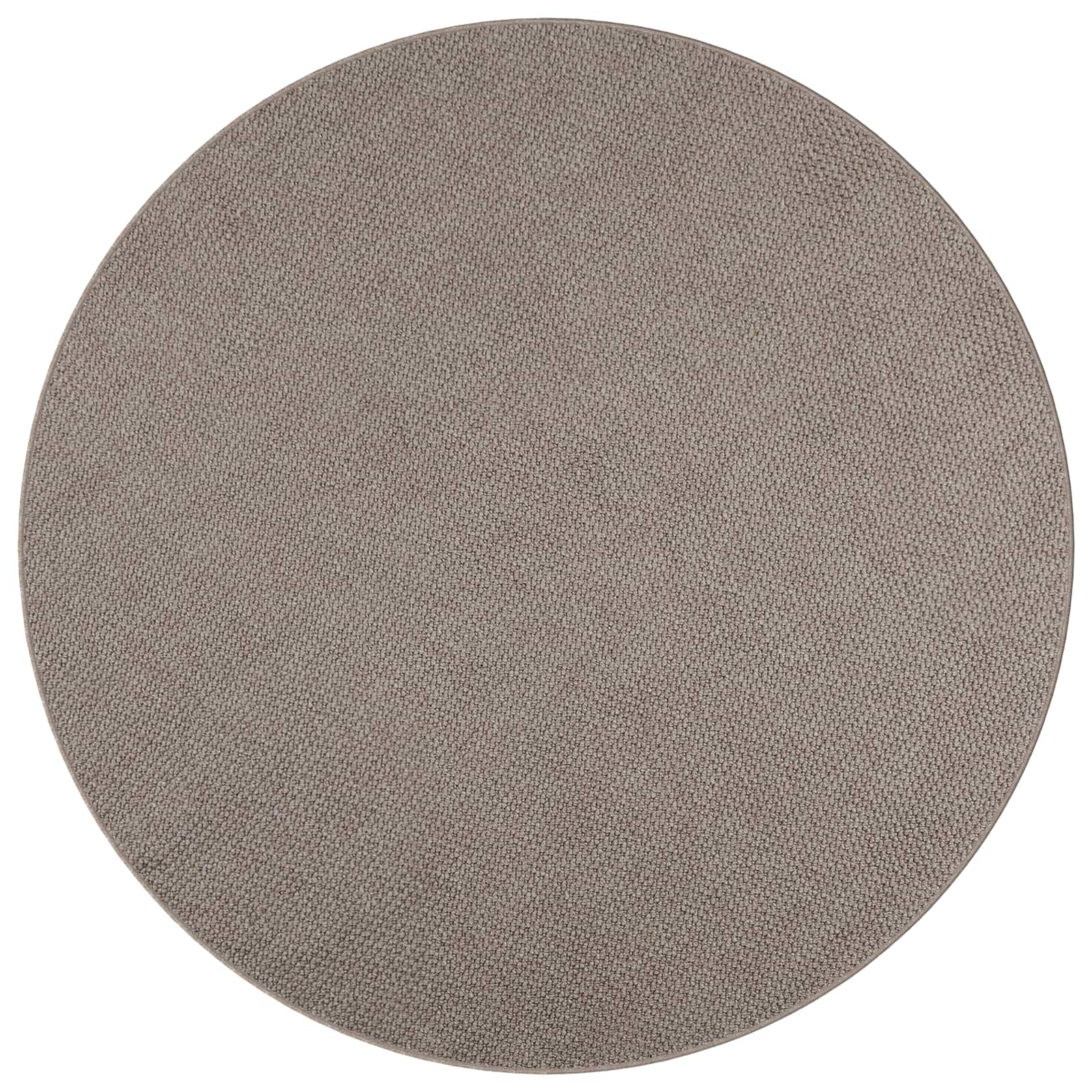 Områdetepper Rund HUARTE Gråbrun Ø 120 CM Polyester vidaXL