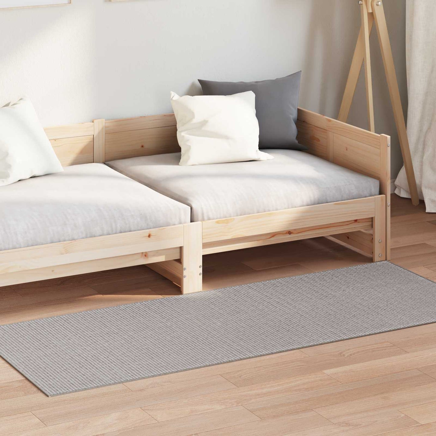 Områdetepper LUGO Krem og Taupe 150 x 80 cm Polyester