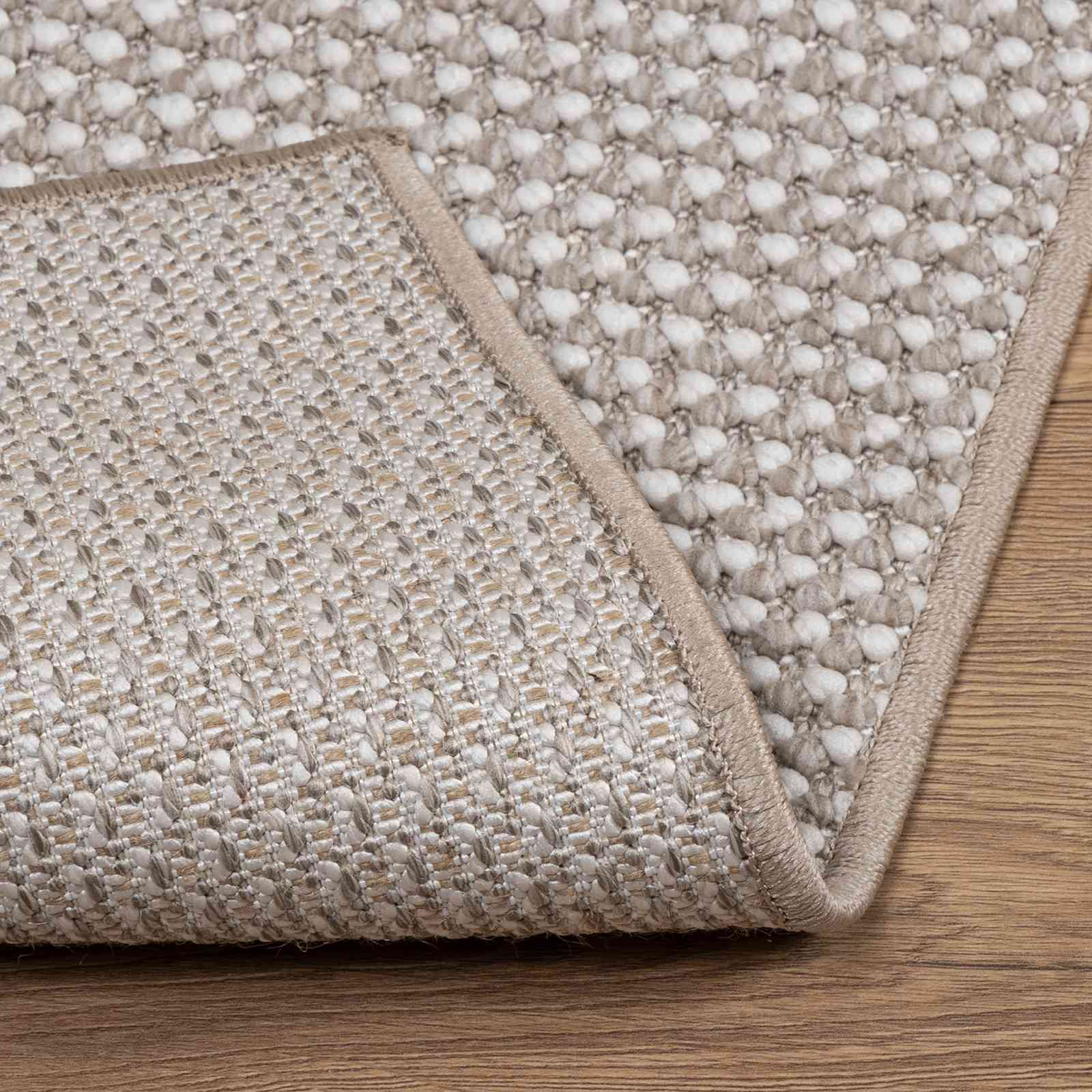 Områdetepper LUGO Krem og Taupe 170 x 120 cm Polyester vidaXL